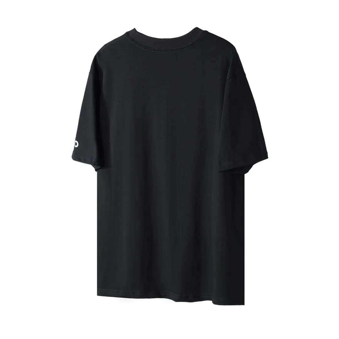 🅿️180 "alo1" Alo 2025ss letter printed logo simple short-sleeved T-shirt. Purchase the original version and develop it. Imported slurry. Can be washed casually without any deformation. Guaranteed not to fade or crack. Fine printing. Made of 280g combed cotton double yarn fabric. Fixed dyeing with 0 color difference. Same cylinder frame thread. 2 washes. Excellent hand feel. Customized original 6 hang tags and a full set of accessories. Invincible details. Distinguish junk version. Only high-end. -Color: white black -Size: xs ~ l