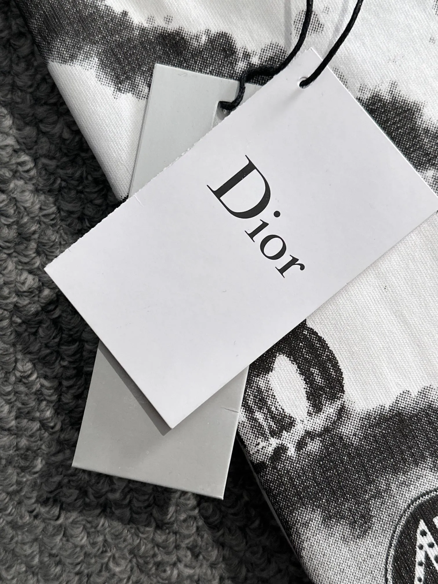 🅿️170 (arrives the next day) Dior 2025 new style inkjet + hand-painted letter logo, same style for men and women, short-sleeved T-shirt ·Customized 260g 100% double yarn pure cotton fabric ·Design dyed 32 double-strand threads ·Complete collar label, main mark and three labels Color: white Size: XS S M L