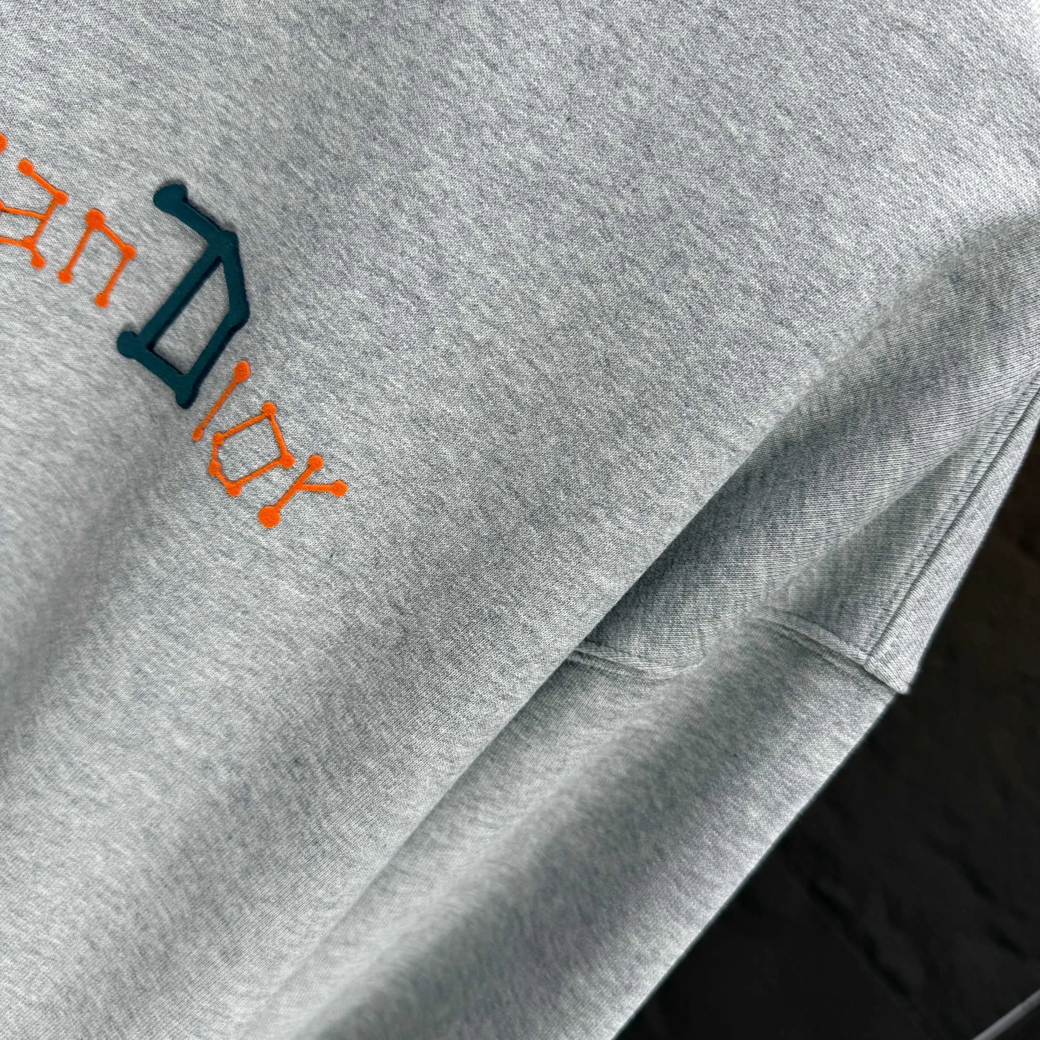 🅿️250 Dio* Dior* 2025 autumn and winter new round neck sweatshirt 400 grams terry cotton letter logo flocking ➕skin-feeling cotton Color: Black White Blue Gray Size: S M L XL XXL