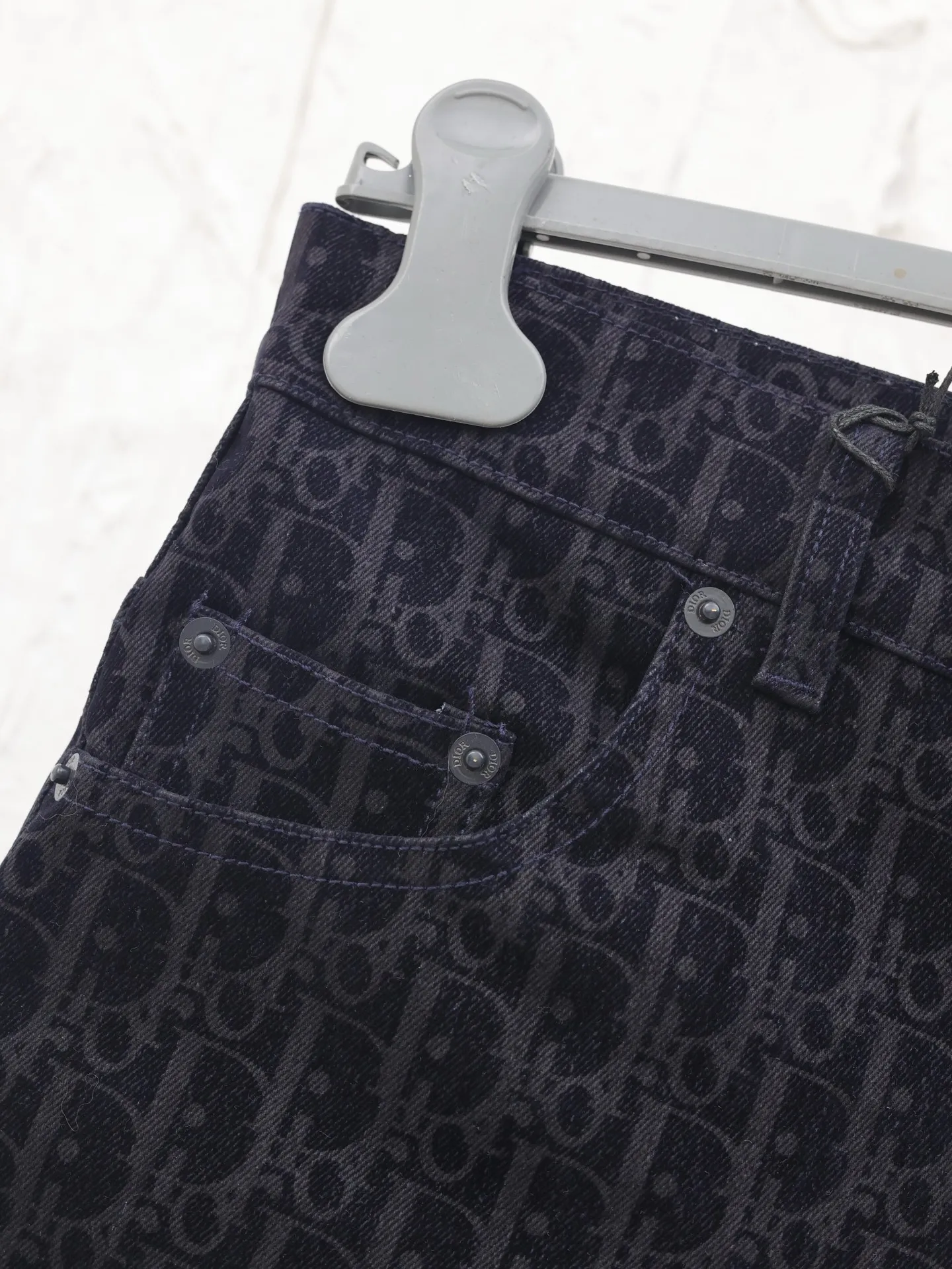 🅿️430 Dio*/Dior 25ss Year of the Snake embroidered letters cotton blend denim shorts Size: S/M/L/XL