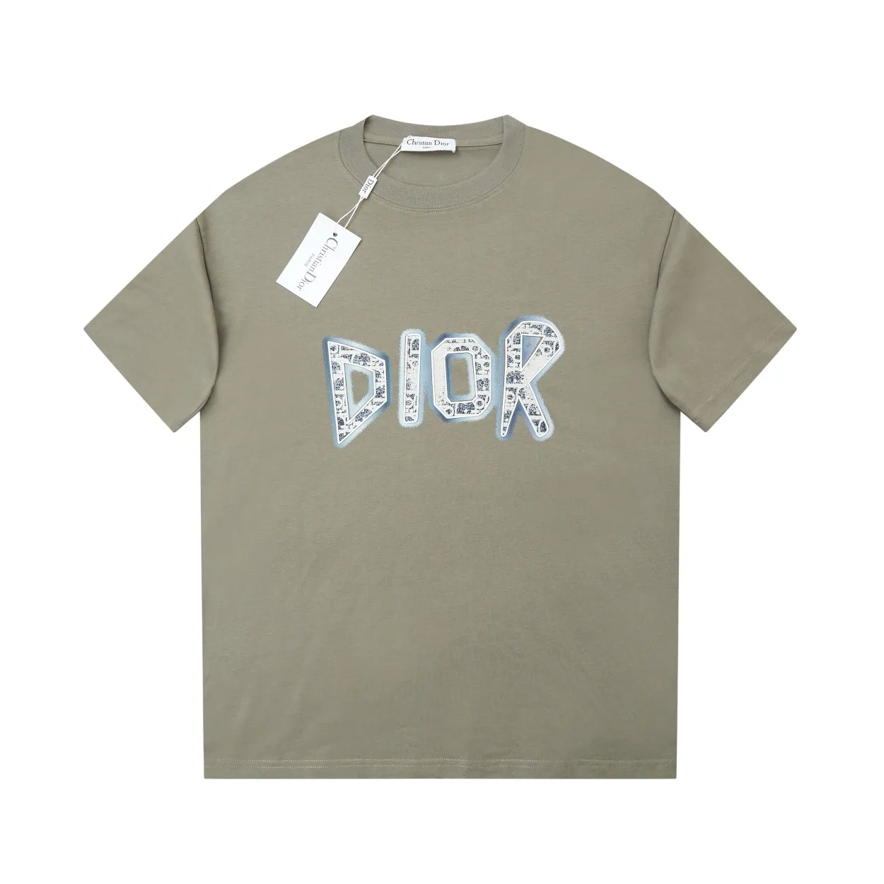 🅿️210 High quality ✨DIO✨🆕Classic logo letter pattern short sleeves. Official website synchronization, pure cotton fabric at the counter! Comfortable against the skin, durable and easy to wear, classic and simple logo design, meticulous original craftsmanship, customized 290G same vat dyed fabric, very comfortable to the touch, latest brick cabinet synchronization, OS drop shoulder version, fashionable and personalized, super versatile and good-looking, very suitable for both men and women, a must-have style, tag, collar label, washed wheat, three complete labels, black, blue, sky blue, green, military green 5️⃣ color S M L XL