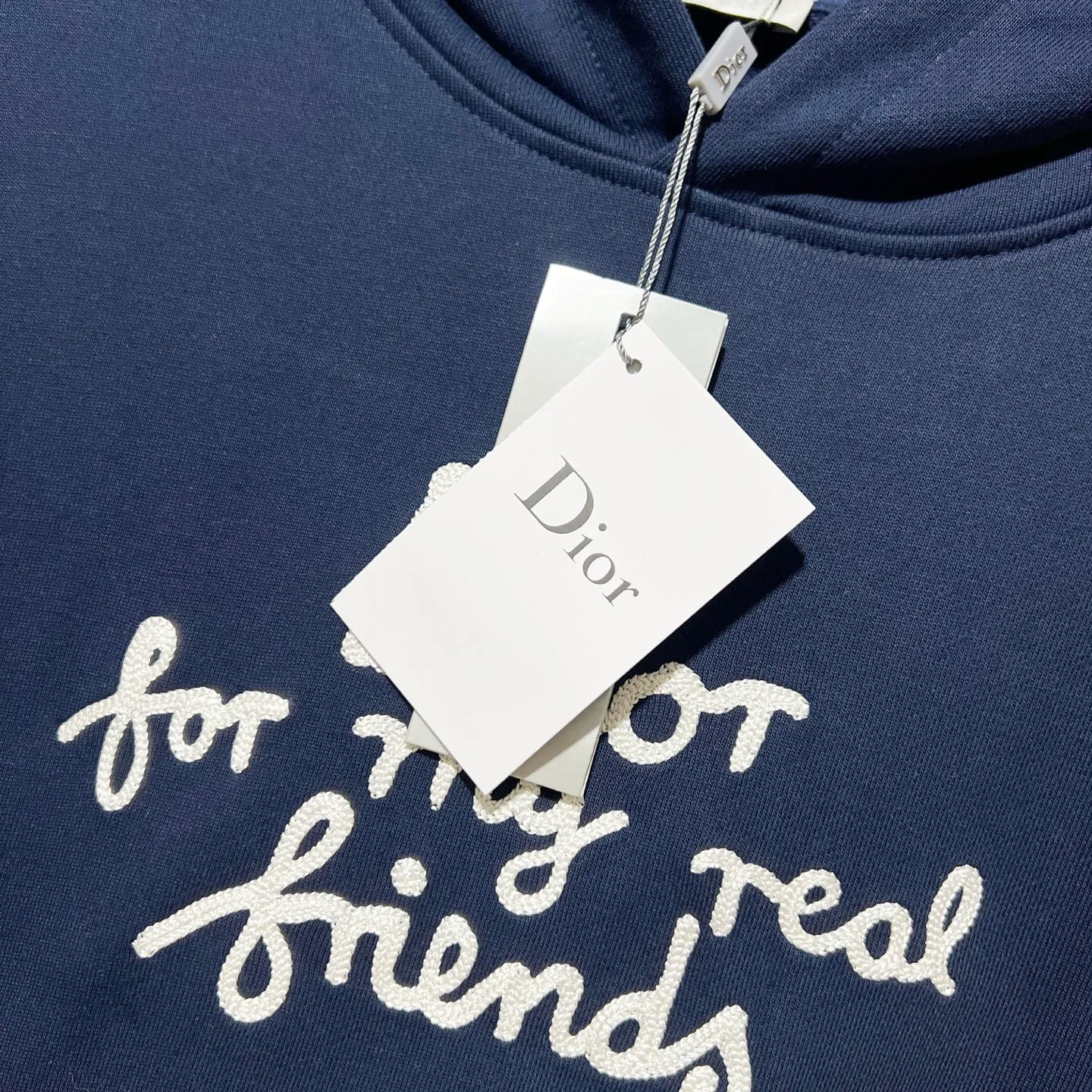 🅿️290 DIOR/Dior 420g pure cotton fabric hooded sweatshirt, classic rope embroidery signature on the chest ✍️letter LOGO logo technology, official synchronization, high version, high quality, fashionable personality, versatile trend, pure original quality, original fabric, tag, collar label, washed wheat, three standards complete, color: black, apricot, blue. Size: XS-L