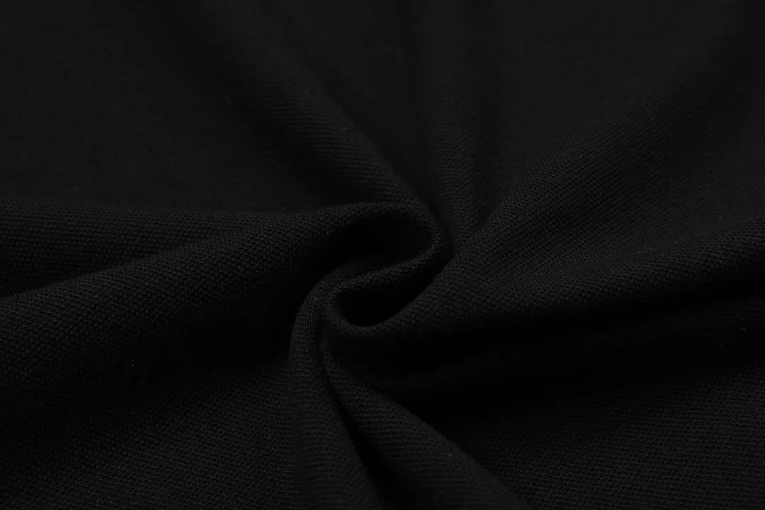 🅿️190 DIOR Dior 2025 new style embroidered bee logo couple casual polo shirt ·Customized pique cotton fabric ·Imported Tajima machine embroidery technology ·Collar label, hangtag, main mark and three labels complete Color: Black Size: M-XXXL