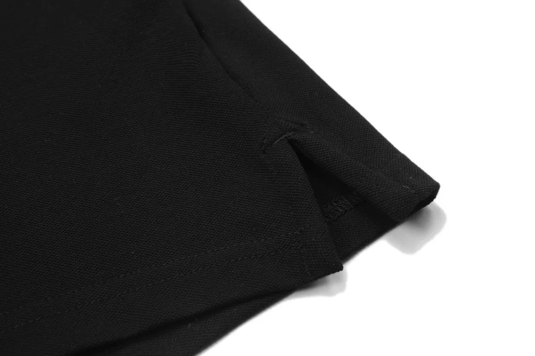 🅿️190 DIOR Dior 2025 new style embroidered bee logo couple casual polo shirt ·Customized pique cotton fabric ·Imported Tajima machine embroidery technology ·Collar label, hangtag, main mark and three labels complete Color: Black Size: M-XXXL