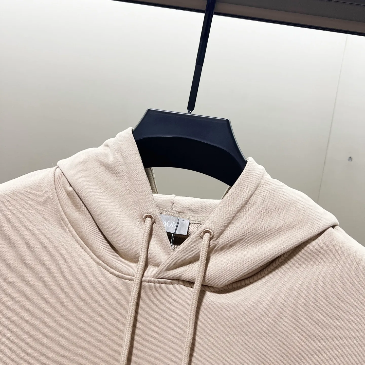 🅿️290 DIOR/Dior 420g pure cotton fabric hooded sweatshirt, front and back knot letter signature ✍️embroidery🪡LOGO logo, official synchronization, high version, high quality, fashionable personality, versatile trend, pure original quality, original fabric, tag, collar label, washed wheat, complete three standards, color: black, khaki, white, gray. Size: XS-L