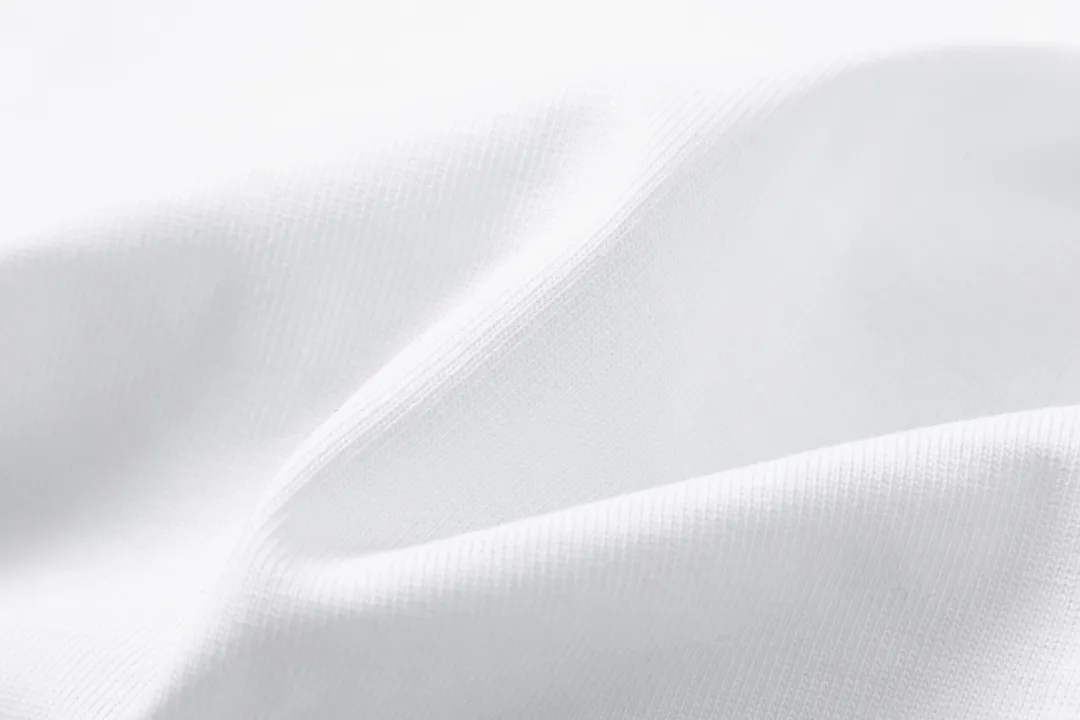 🅿️170 DIOR Dior 2025 early spring new style, customized 270g double yarn pure cotton fabric, patch denim jacquard letter logo, couple style, short-sleeved T-shirt, color: white, size: XS-L