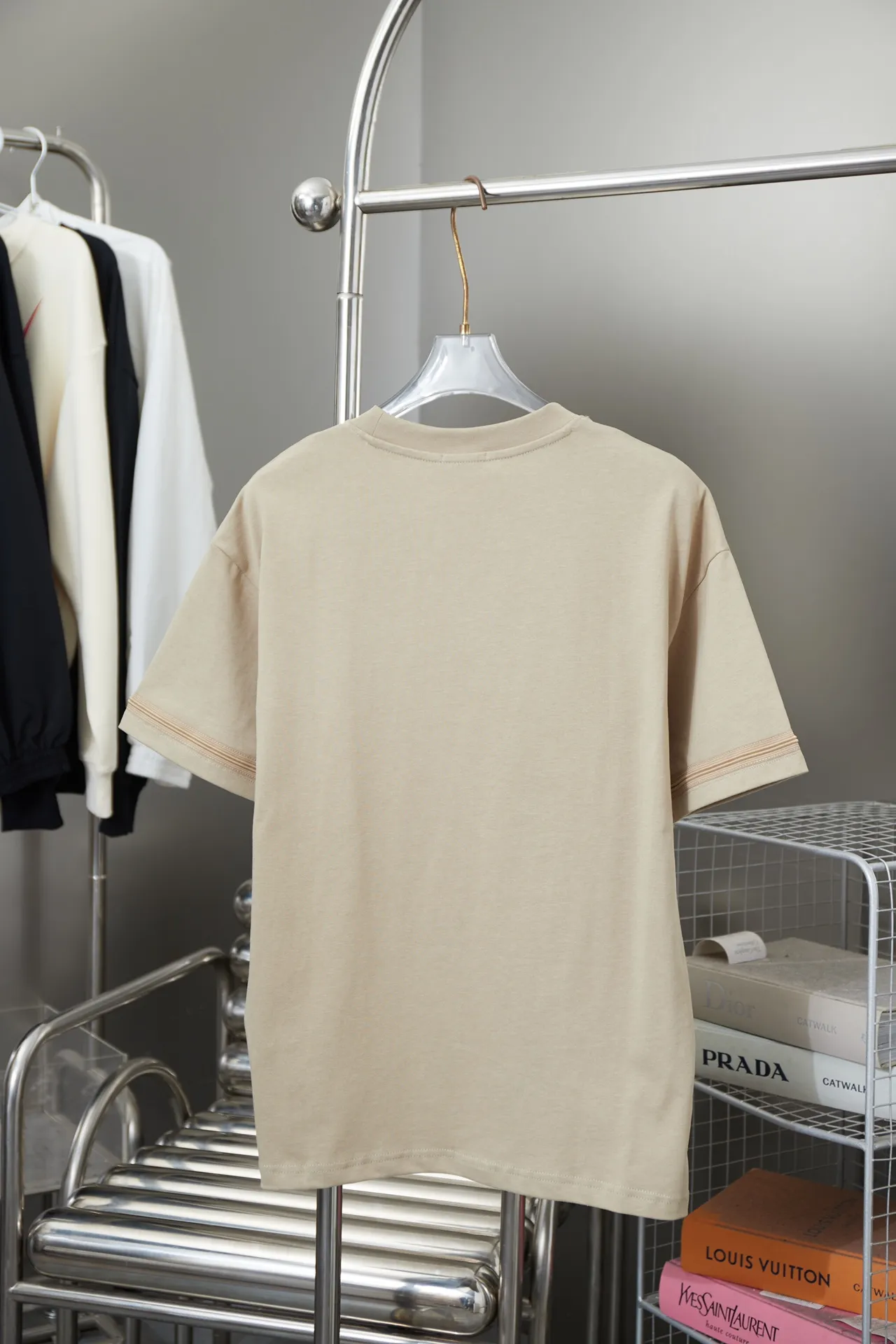 🅿️210 High quality D*OR 2025 latest Dior co-branded Stone Island short-sleeved T-shirt, pure cotton double yarn fabric, using high-density thread embroidery, loose version, full set of accessories, soft and thick fabric, complete with three standards, same style for men and women S M L XL
