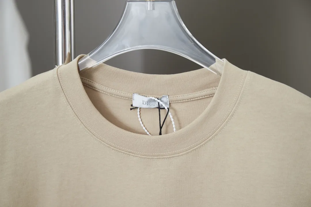 🅿️210 High quality D*OR 2025 latest Dior co-branded Stone Island short-sleeved T-shirt, pure cotton double yarn fabric, using high-density thread embroidery, loose version, full set of accessories, soft and thick fabric, complete with three standards, same style for men and women S M L XL
