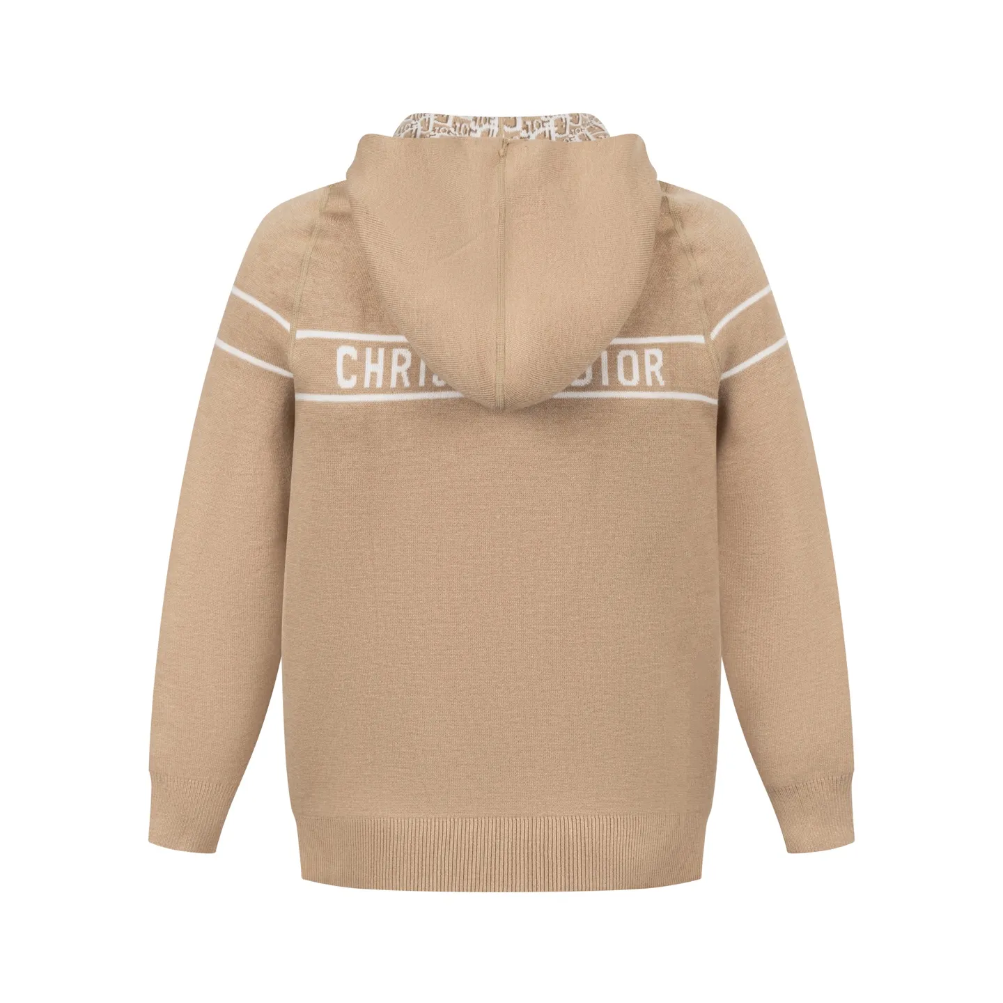 🅿️560 [Exclusive supply] CD 25FW presbyopic double-sided cashmere knitted jacket (khaki). The original purchase was 31,000 and developed. The fabric is carefully made of high-quality cashmere blended knitted fabric to ensure a soft and comfortable wearing experience. Made with exquisite craftsmanship in Italy, the double-sided design is very ingenious: one side is simple gray, the other side is decorated with the brand's iconic Oblique print, and the back is embellished with the Cistian strip pattern, making it possible to wear one piece of clothing multiple times. Featuring a zipper closure at the front and a ribbed hem and cuffs, it's a refined detail. The hooded style adds a casual feel, while the unlined design maintains a lightweight feel. The reversible feature allows the item to be perfectly paired with a variety of looks, showing a variety of styles. Mild dry cleaning is recommended to keep the fabric in top condition. The overall design combines practicality and design, perfectly interpreting exquisite craftsmanship and fashion aesthetics. Size:S/M/L/XL/XXL
