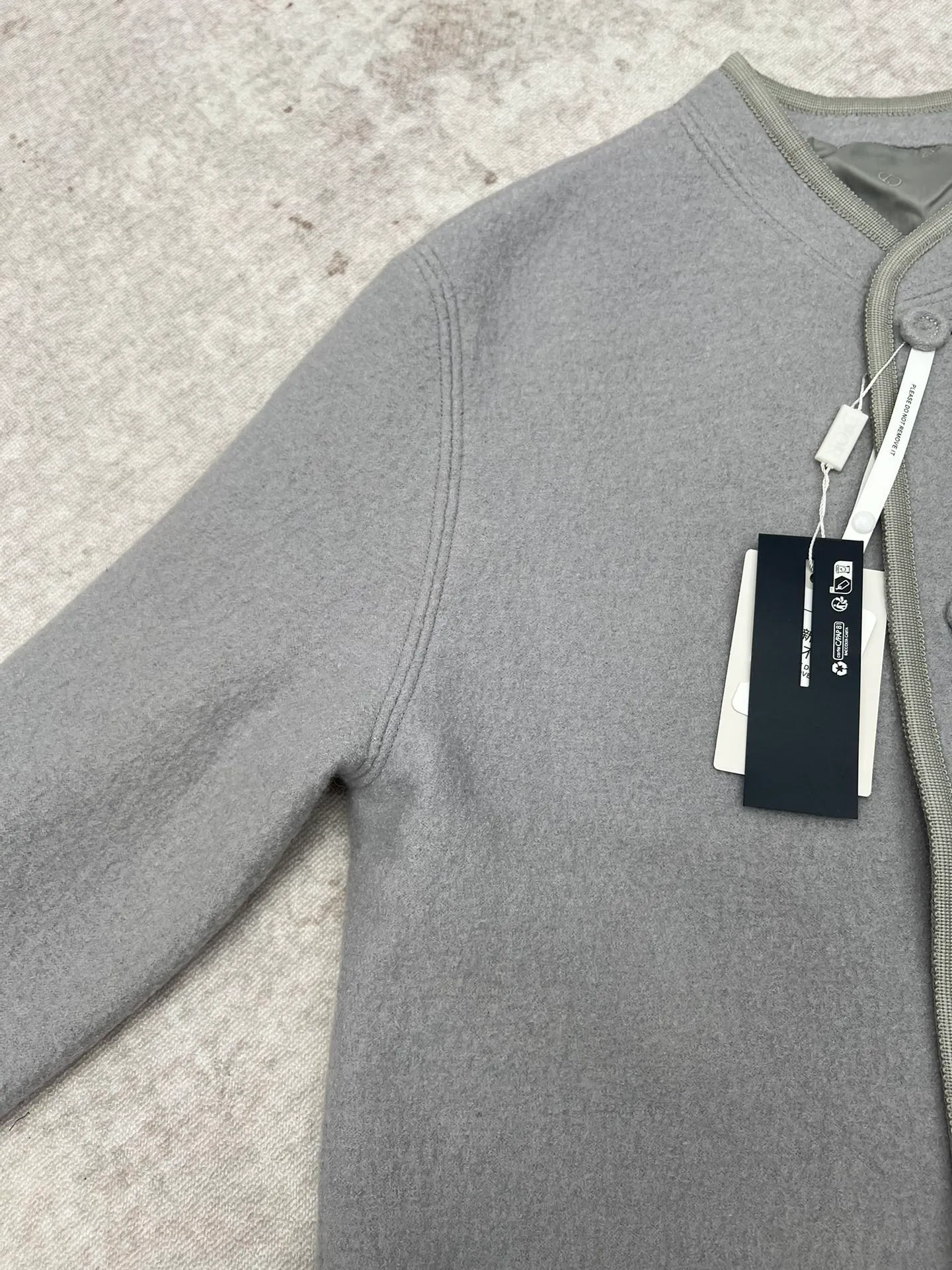 🅿️1100 Dior 25ss new summer men's wear series sheep wool jersey jacket men's gray high version code number: S.M.L.