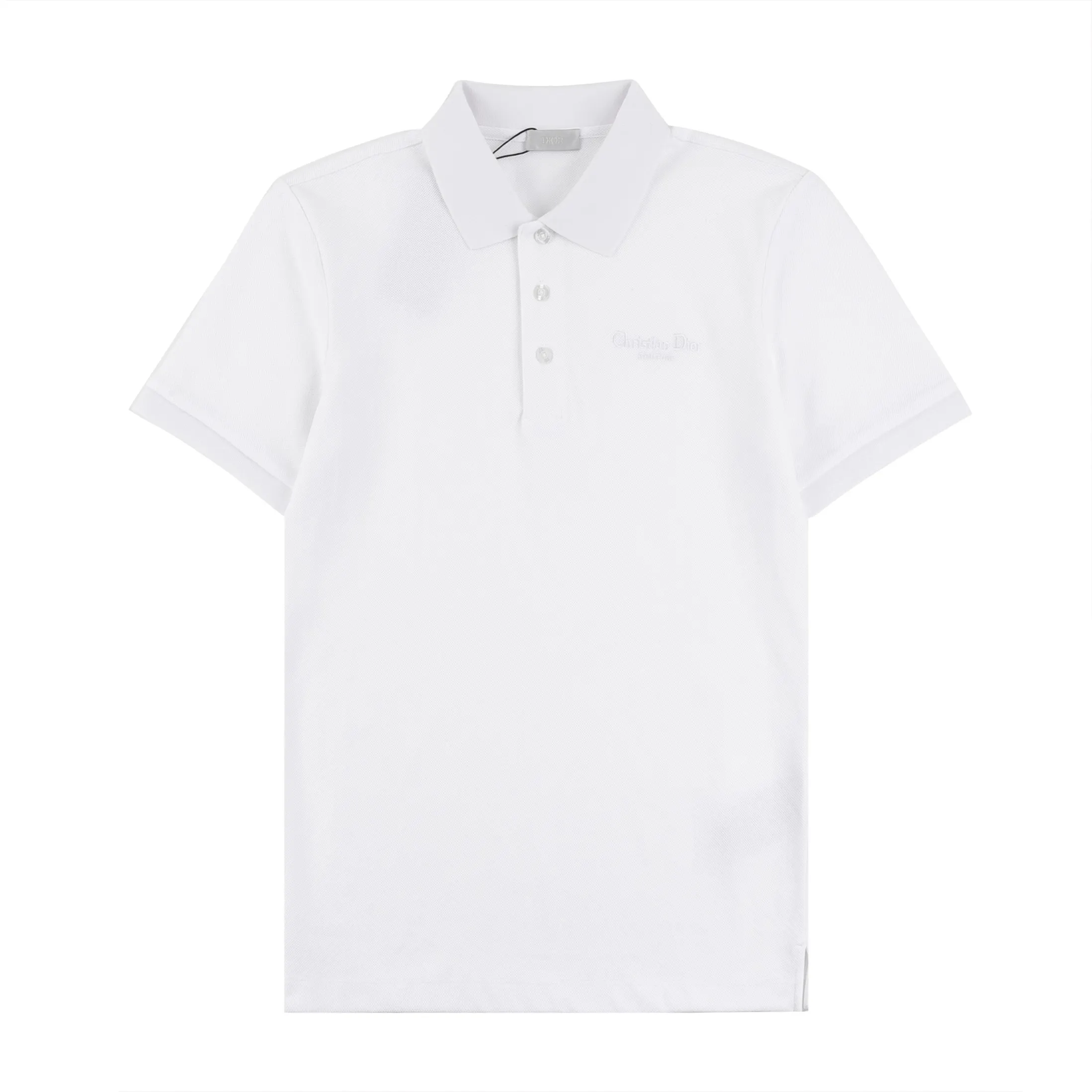 🅿️256 DIOR Di* 2025 SS spring and summer lapel POLO new style. Three-dimensional letter 3D imported Tajima embroidery technology. Specially customized letter logo stone pattern buttons. Details in place💯 Made of 100% cotton pique cloth. Comfortable feel. Color: black white. Size: M-XXL