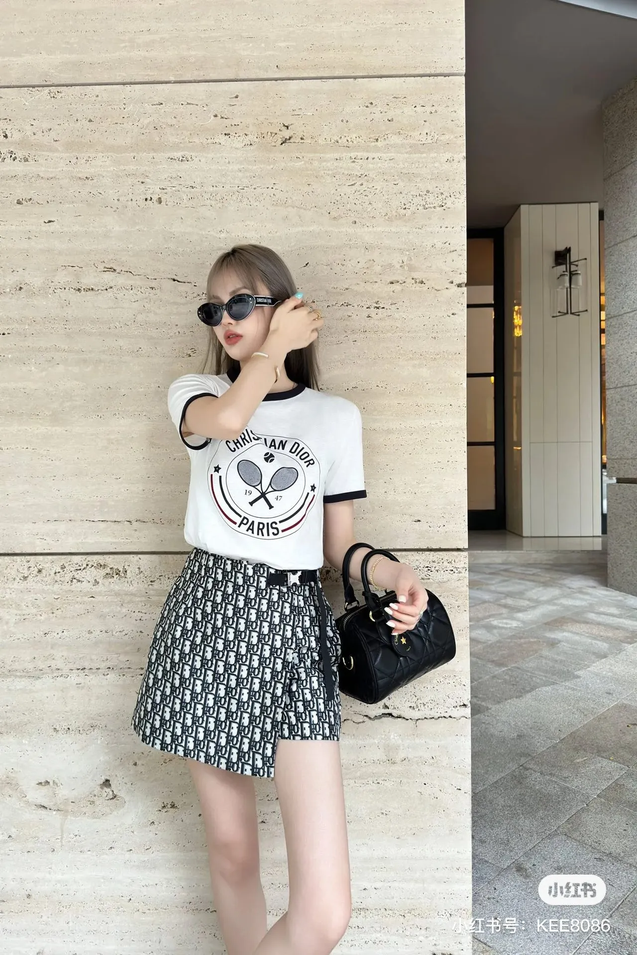 🅿️130 M252#Dior•🇫🇷25ss new linen printed thin short-sleeved T-shirt ✅✅✅Ready stock Focus on quality and compare at will Size: S M L Color: White