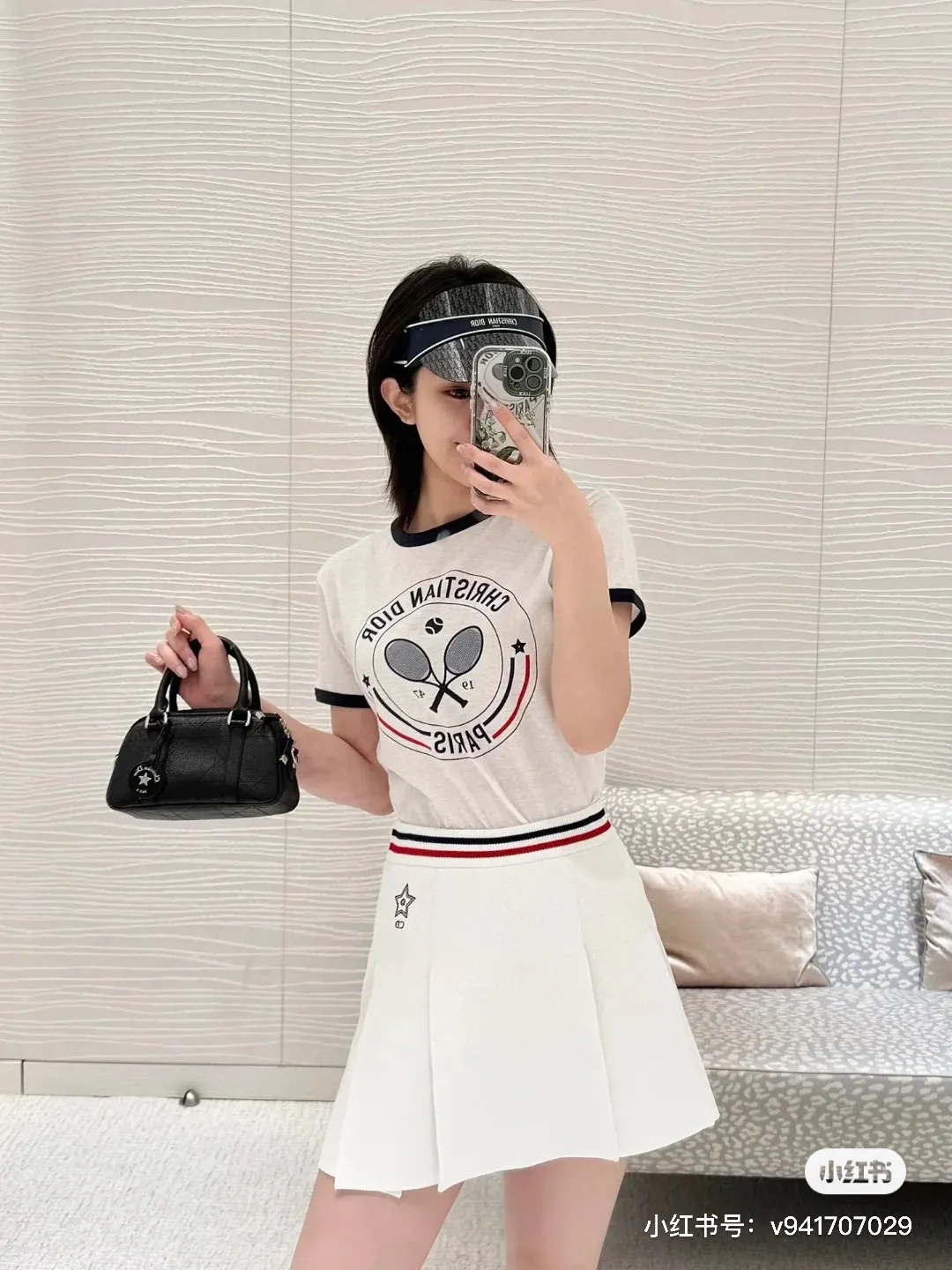🅿️130 M252#Dior•🇫🇷25ss new linen printed thin short-sleeved T-shirt ✅✅✅Ready stock Focus on quality and compare at will Size: S M L Color: White