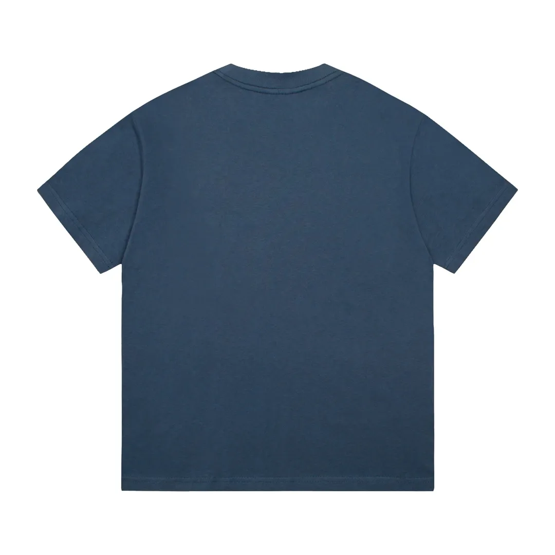 🅿️180 High-quality DIOR/Dior new series logo three-dimensional embroidered short-sleeved T-shirt, pure cotton double yarn fabric, using high-density thread embroidery, loose version, full set of accessories, soft and thick fabric, complete with three standards, same size for men and women. Size xs s m l