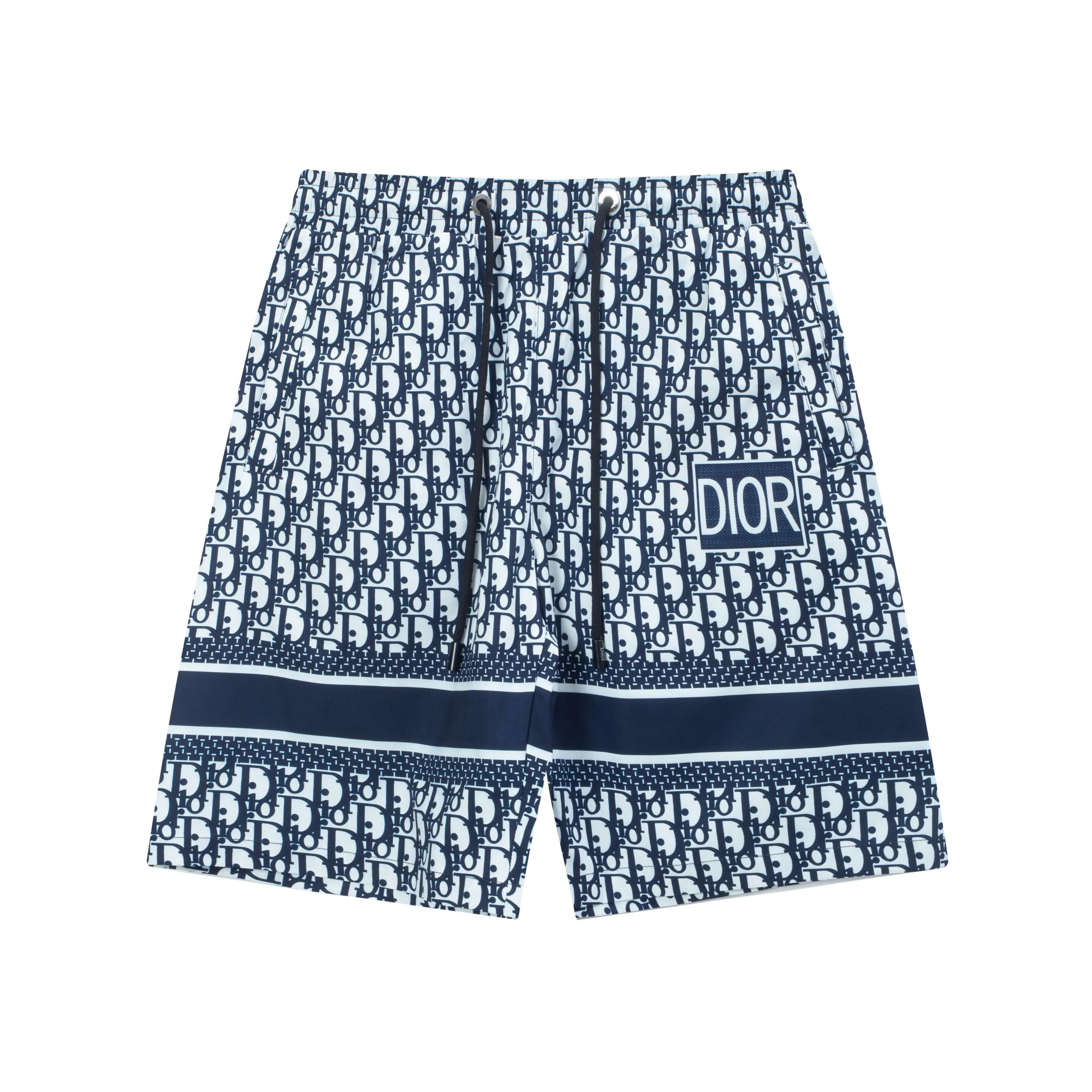 🅿️160 2025 DiOR Dior's new quick-drying beach shorts, customized fabrics, with presbyopic craftsmanship and logo printed all over. The version is tight and three-dimensional, with straight stripe splicing. The customized trouser cord hardware has strong texture and smoothness. The upper body is comfortable and breathable. It has a concave and convex three-dimensional feel. It is fashionable and casual. Color: apricot blue. Size: M-4XL