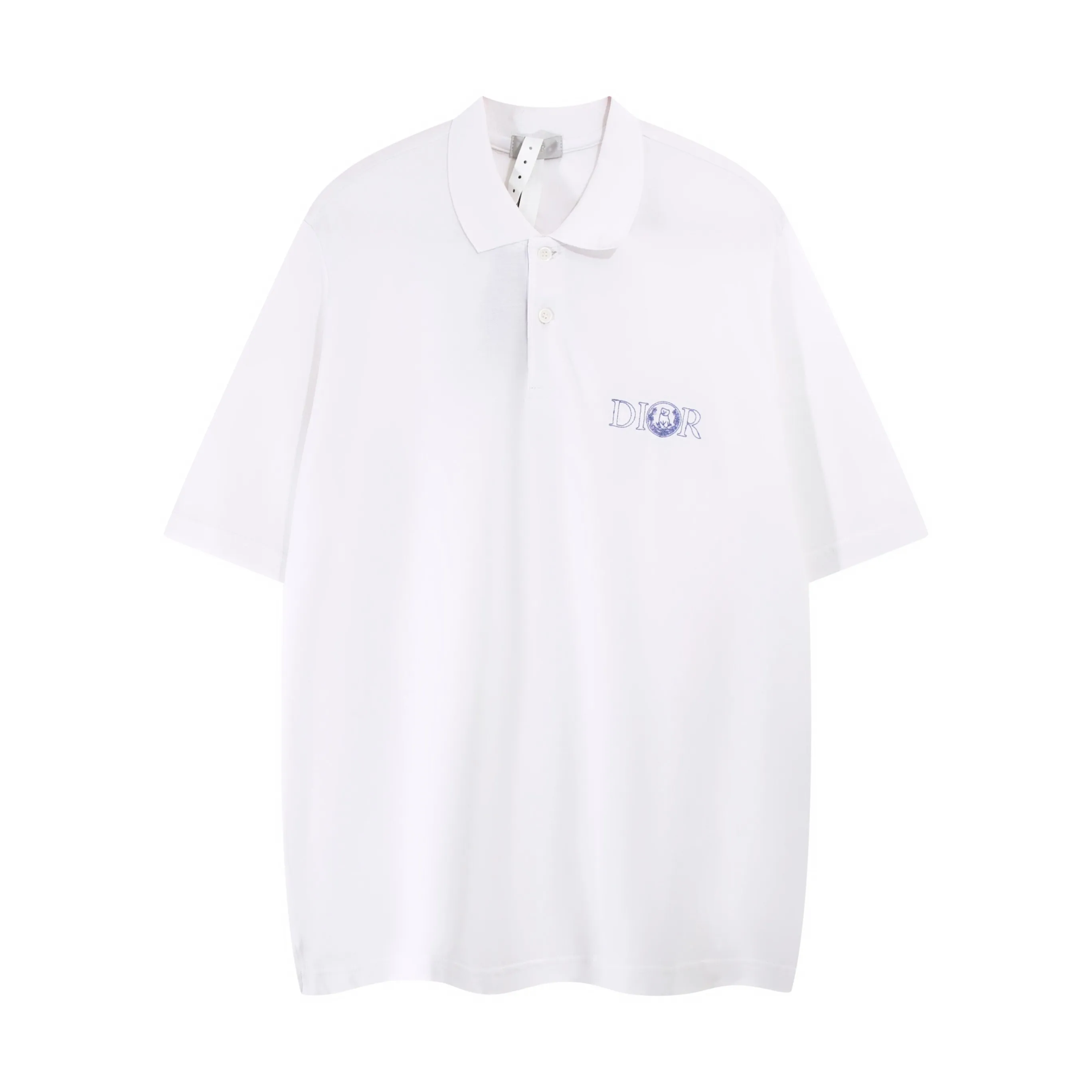 🅿️210 High-quality new DIOR 25SS kitten embroidered Polo shirt The fabric is made of 26 count big-eye double-piqué fabrics. The left side weighs 240 grams. The fabric is made of 95 cotton and 5% fiber. The garment effect is very three-dimensional and breathable. The threads are made of customized pure cotton flat machine threads. High-density 1*1 weave. Long-wearing and long-wearing. Accessories. Buttons are made of natural shell female buttons. The brand's iconic LOGO [Dior] is engraved on the button surface. The embroidery is made using flat embroidery technology. The original custom-dyed matte light is different from the market currency. The number of embroidery needles is 3200. Size: XS-L