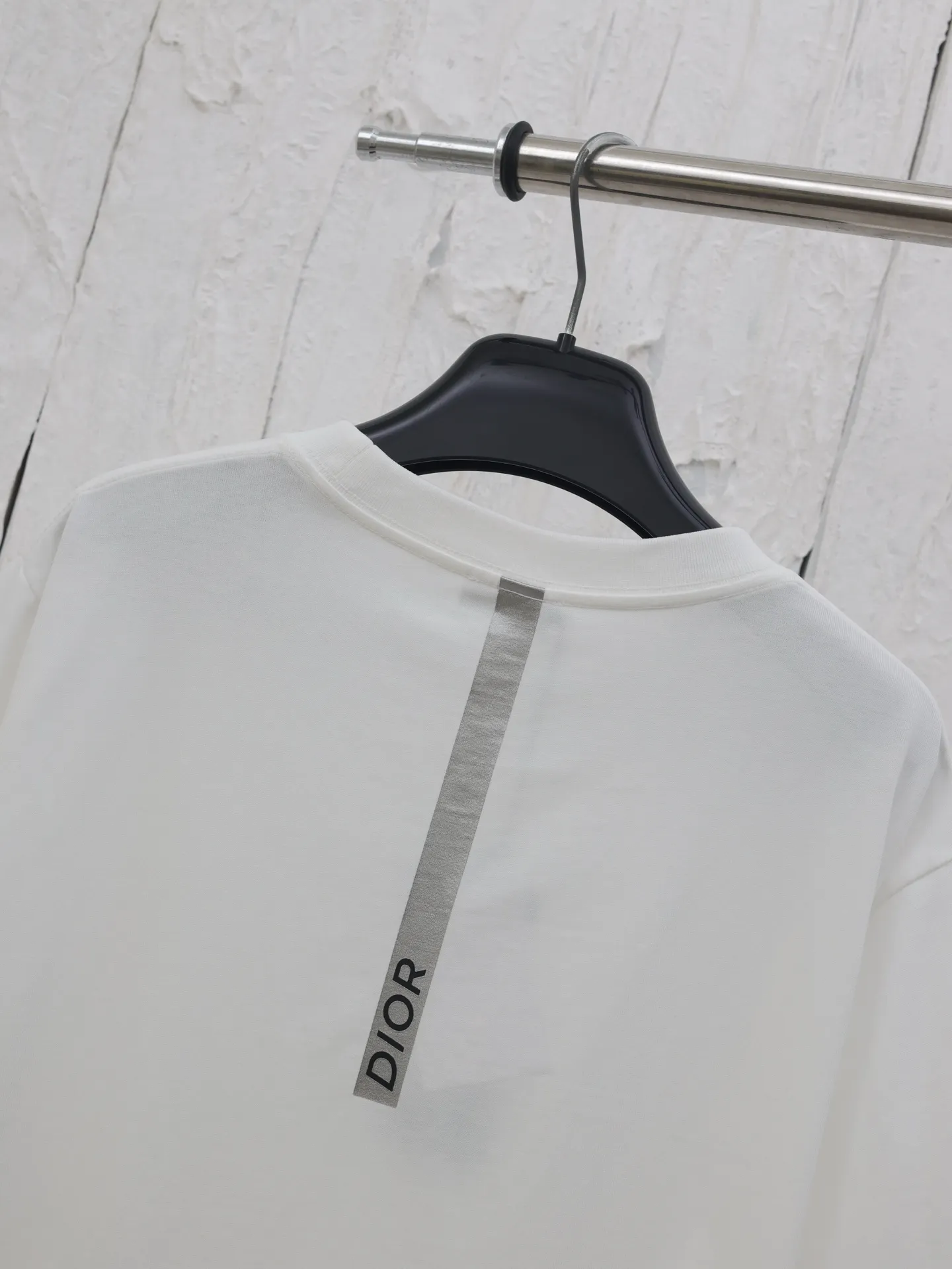 🅿️250 Dio*/Dior 25SS micro-label embroidered short-sleeved T-shirt, color-matched dyed fabric, jacquard flat machine thread, round neck vertical version, full set of accessories! Using 100% cotton fabric, multi-dimensional testing to compare color difference issues, and debugging the final restoration effect Size: S/M/L/XL