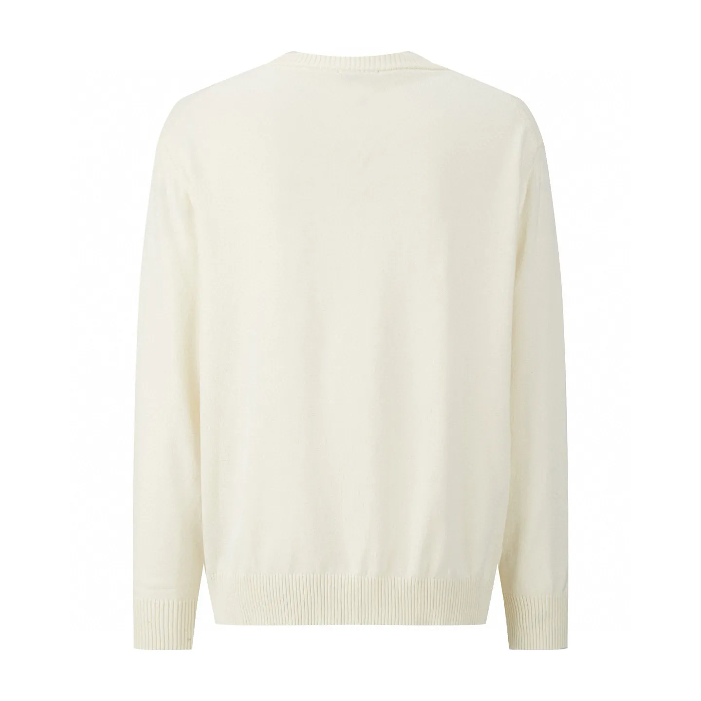 🅿️480 [Exclusive supply] CD file logo embroidered crew neck sweater (white) The fabric is made of 55 merino wool and 45 cotton long cotton yarn. This style is a blended yarn with a high wool content that makes it softer to the touch. The upper body comfort is very strong. The washing water of ready-made clothes removes odors and fixes the shape of the clothes so that they are not easily deformed after a second drying wash. Do not machine wash! The embroidery uses flat embroidery, and the imported Tajima machine makes the embroidery effect more delicate, and every line and line is perfectly reproduced. The number of stitches is about 16,000. This sweater features the Dior Archives Labels logo reinterpreted in an embroidered version of the brand's label. Made of white wool jersey with ribbed crew neck, cuffs and hem. It is characterized by timeless charm and is perfect for adding a touch of elegance to spring looks. Dior Archives Labels embroidered at chest. Ribbed crew neck, cuffs and hem. Size:S.M.L.XL