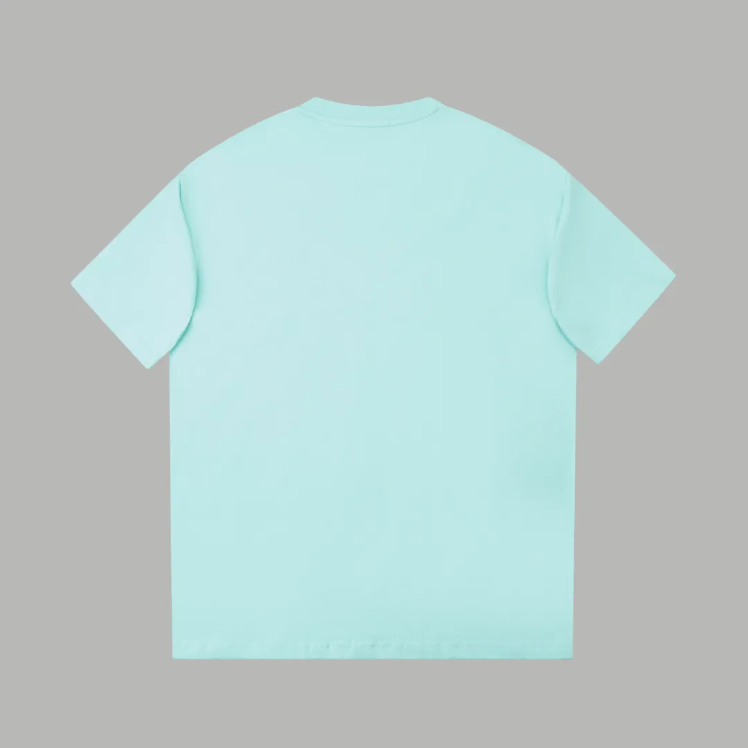 🅿️220 ✨DIO✨🆕25SS spring and summer new style Classic logo co-branded short-sleeved light luxury essential item for daily commuting for men and women Correct version Welcome to compare Detailed features · 260g 100% pure cotton double yarn jersey fabric · Custom dyed in the same cylinder, special thickened 32 double-strand 1X1 threads · Double-needle stitching cross-stitching process · Original main mark, washed tag, brand moisture-proof paper packaging Color: wine purple/black/military green/white/cyan/pink/ Size: S/M/L/XL