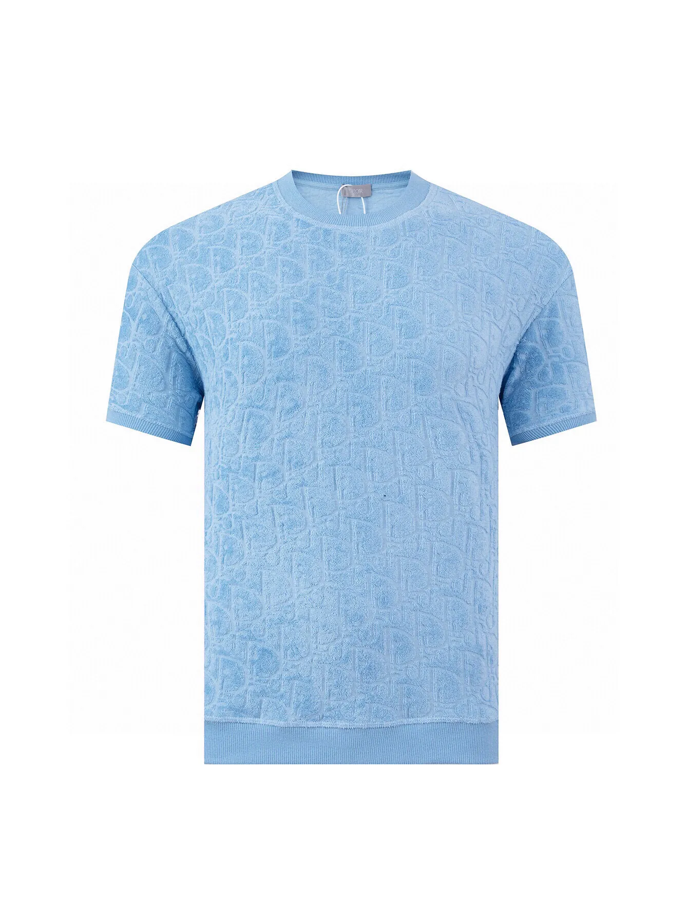 🅿️260 (ZP version) -Dior official website classic towel embroidered jacquard short-sleeved T-shirt, same style for men and women -Using the original 280g custom-made cotton imported Luwei towel jacquard fabric, threads are dyed in the same cylinder with zero color difference, exclusive quality difference currency, welcome to compare -Color: black white blue -Code number: S M L XL