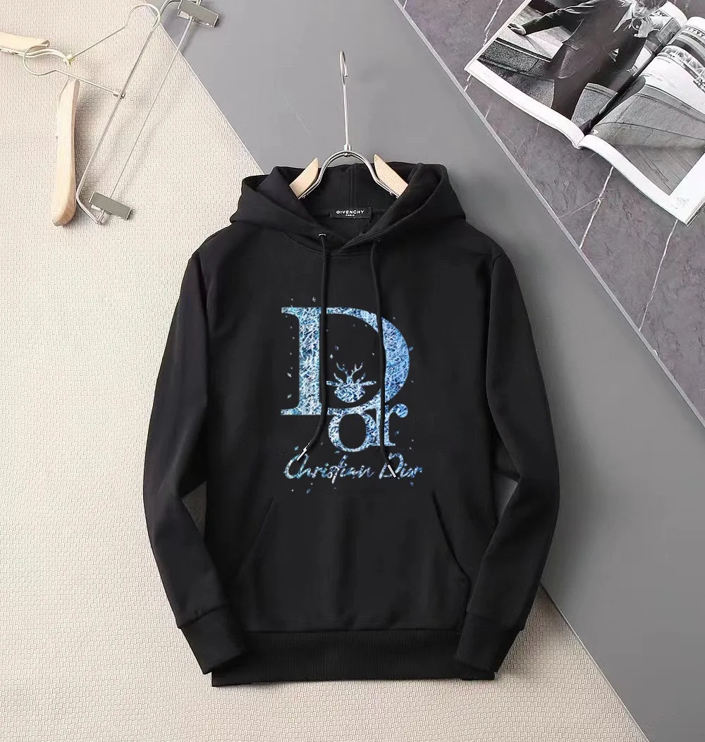 🅿️240 brand [DIOR Dior] (good news for fat people) 2025ss autumn latest long-sleeved round-neck sweatshirt, on sale simultaneously on the official website. Refreshing and breathable. Made of top Tencel Roman. Comfortable and soft. 3D three-dimensional clarity. Super fashion sense. Great for gifting and keeping for yourself. Size: M-5XL (can wear up to 220 pounds)
