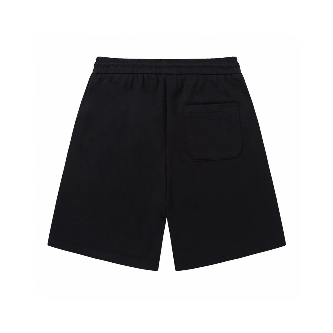 🅿️200 DIOR Dior classic hot style light luxury CD printed letter logo essential for daily commuting for men and women casual shorts ·Customized terry fabric ·Elastic + drawstring adjustable waist ·Waist label hangtag and three wash marks complete Color: Black Size: XS S M L
