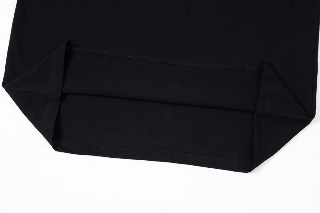 🅿️170 DIOR Dior classic hot style, customized 32 pieces of 310g double yarn pure cotton fabric, embossed jacquard patch letter logo, same style for men and women, short-sleeved T-shirt, color: black, size: S-XL