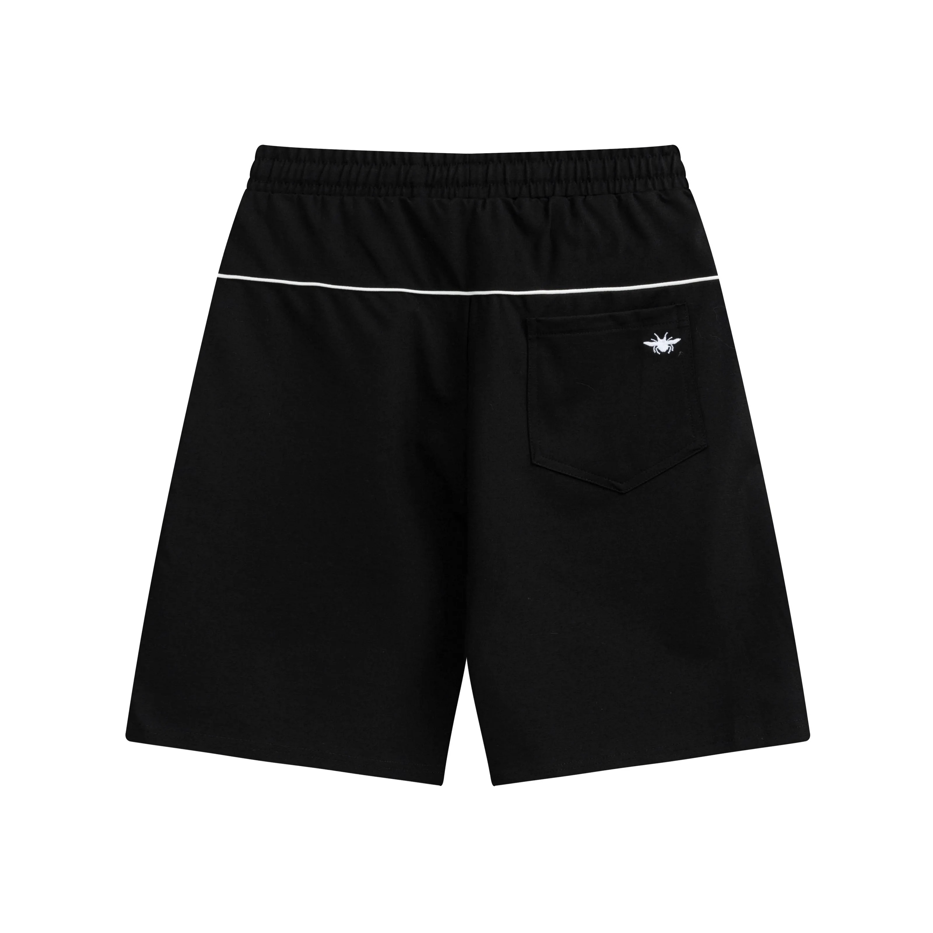 🅿️190 2025 Dior Dior new knitted shorts, customized fabric, knitted with knitted logo printed on it. The version is tight and three-dimensional, with straight stripe splicing. The customized trouser cord hardware has strong texture and smoothness. The upper body is comfortable and breathable. It has a concave and convex three-dimensional feel. It is suitable for fashionable and casual wear. Color: Black-White Size: M-4XL