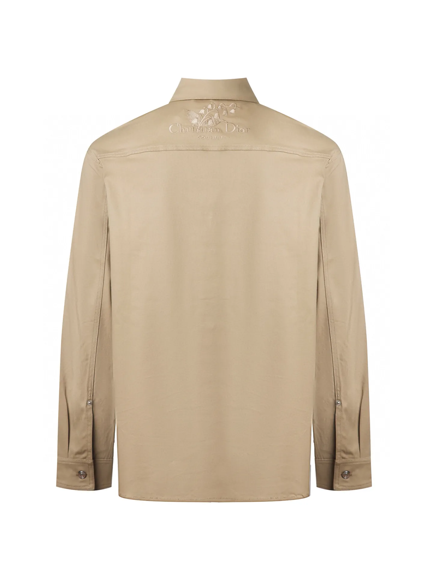 🅿️500 (only high-quality products🔥ZP version, no pressure to get in and out of the cabinet) -Dior official website new models at the same time Lily of the valley finely embroidered woven cotton twill casual shirt, same style for men and women -YB molded fabric details are the same Full set of accessories customized to distinguish the market currency Welcome to compare -Color Beige -Code number 36 38 40 42