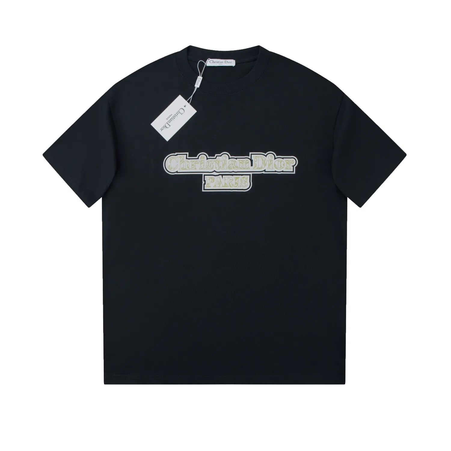 🅿️200 High quality ✨DIO✨🆕Classic logo letter pattern short sleeves. Official website synchronization, pure cotton fabric at the counter! Comfortable against the skin, durable and easy to wear, classic and simple logo design, meticulous original craftsmanship, customized 290G same vat dyed fabric, very comfortable to the touch, latest brick cabinet synchronization OS off-shoulder version, fashionable and personalized, super versatile and good-looking, very suitable for both men and women, a must-have style, hang tag, collar label, washed wheat, complete with three labels, black and white. 2️⃣Color S M L XL