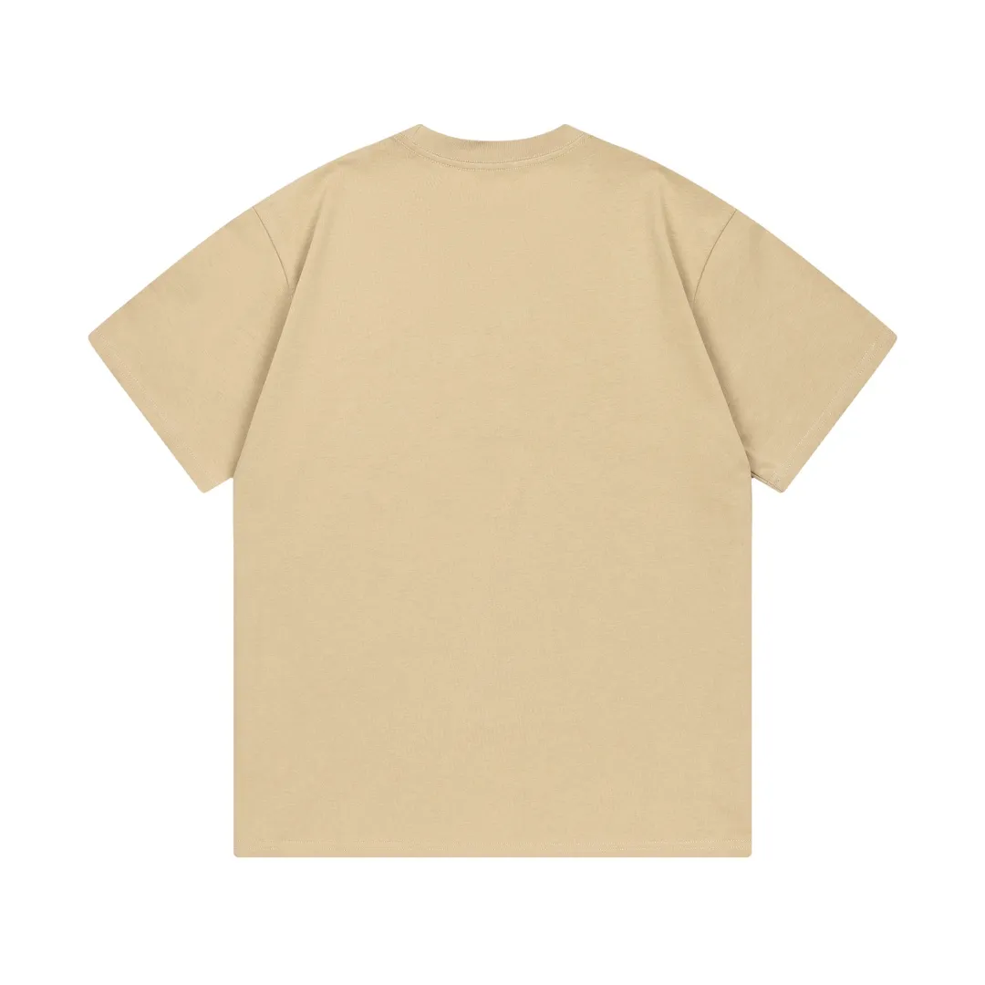 🅿️170 Dior Dior joint stone island series 2025 new three-dimensional silicone letter logo Uniform short-sleeved T-shirt for men and women ·Customized 280 grams of 100% double yarn pure cotton fabric ·Defined dyeing of 32 double-strand threads ·Laser three-dimensional convex glue technology ·Collar label, hangtag, main mark and three labels complete Color: Khaki Size: XS S M L