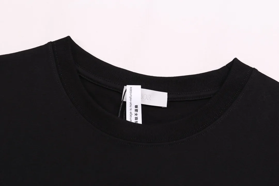 🅿️190 High-quality new Dior-Dior-co-branded Stone Island embroidered short-sleeved T-shirt Size: XS-L