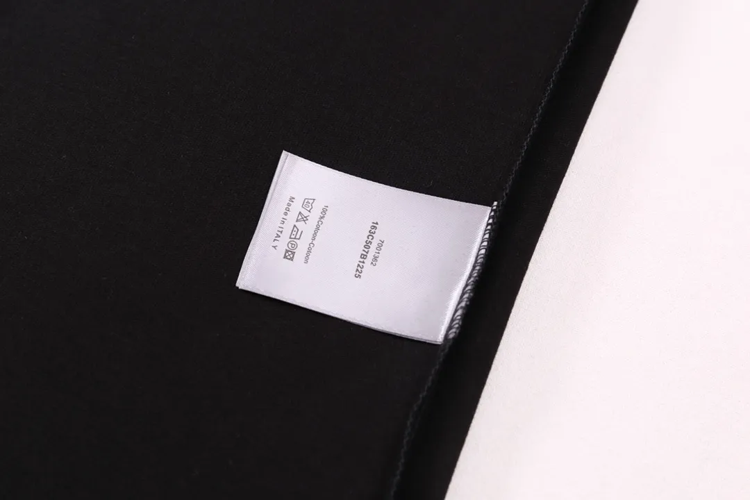 🅿️190 High-quality new Dior-Dior-co-branded Stone Island embroidered short-sleeved T-shirt Size: XS-L