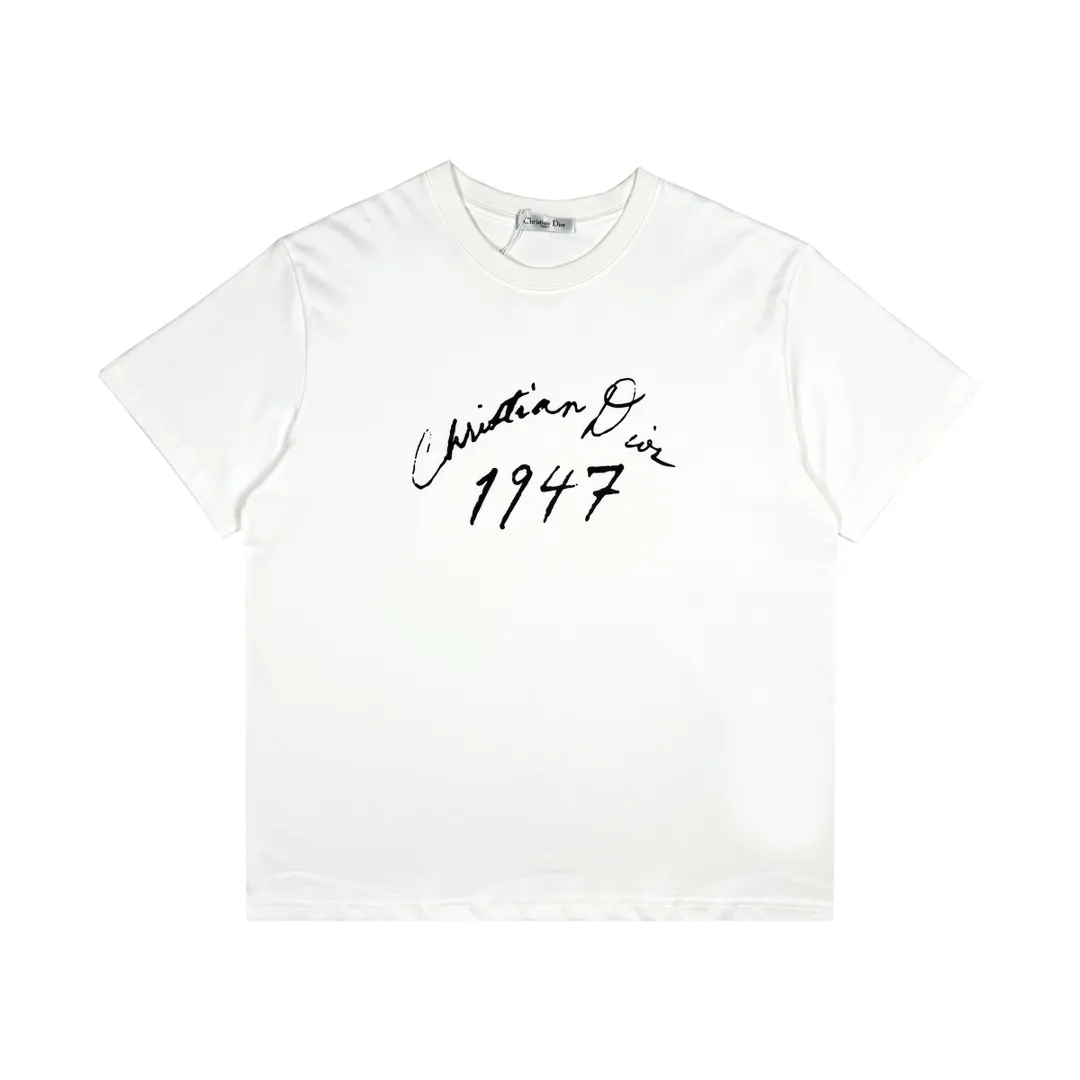 🅿️210 CD 1947 letter printed round neck short sleeves Size XS-L