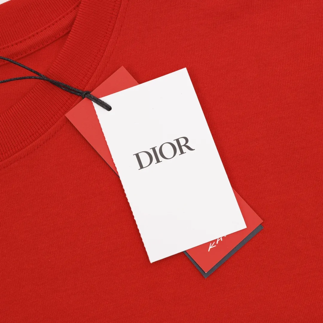 🅿️240 DIIR T-shirt from DO AND KAWS limited collection. The Year of the Snake graphic design reinterprets the classic logo. Contrasting logo patch at chest. The imported machine-made tatami embroidery technology makes the letter logo appear delicate and exquisite, enhancing the decorative effect. Use an embroidery machine to embroider the designed letter logo onto the patch. Size：XS-L