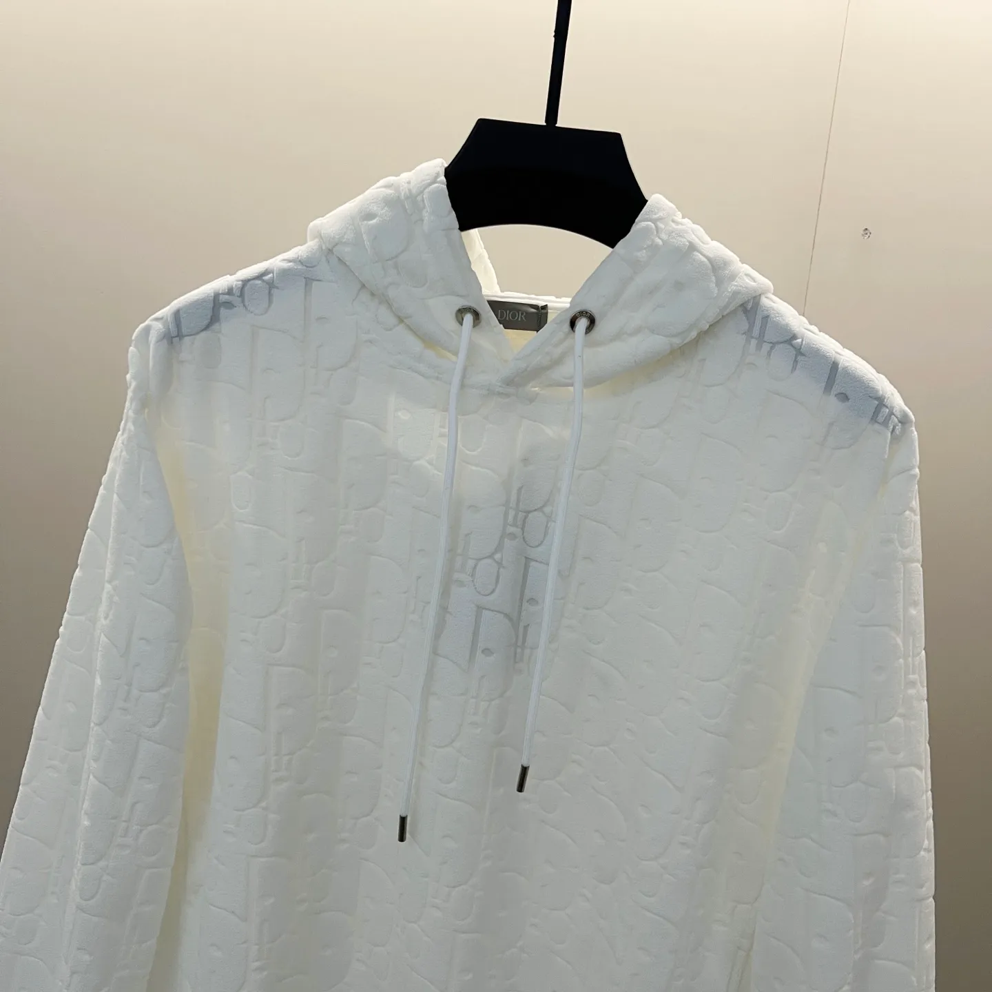 🅿️290 DIOR/Dior 420g custom jacquard fabric hooded sweatshirt, classic presbyopia dark pattern letters LOGO jacquard logo, official synchronization, high version, high quality, fashionable personality, versatile trend, pure original quality, original fabric, hangtag, collar label, washed wheat, three complete labels, color: black, white, royal blue, green, light blue, brown. Size: XS-L