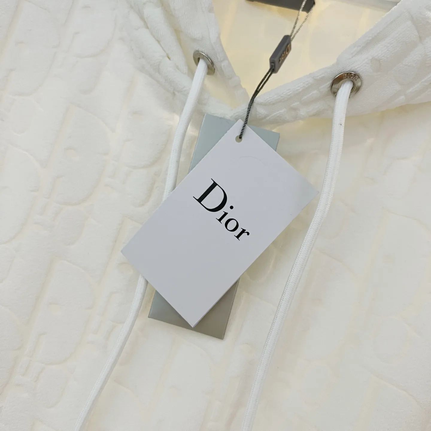 🅿️290 DIOR/Dior 420g custom jacquard fabric hooded sweatshirt, classic presbyopia dark pattern letters LOGO jacquard logo, official synchronization, high version, high quality, fashionable personality, versatile trend, pure original quality, original fabric, hangtag, collar label, washed wheat, three complete labels, color: black, white, royal blue, green, light blue, brown. Size: XS-L