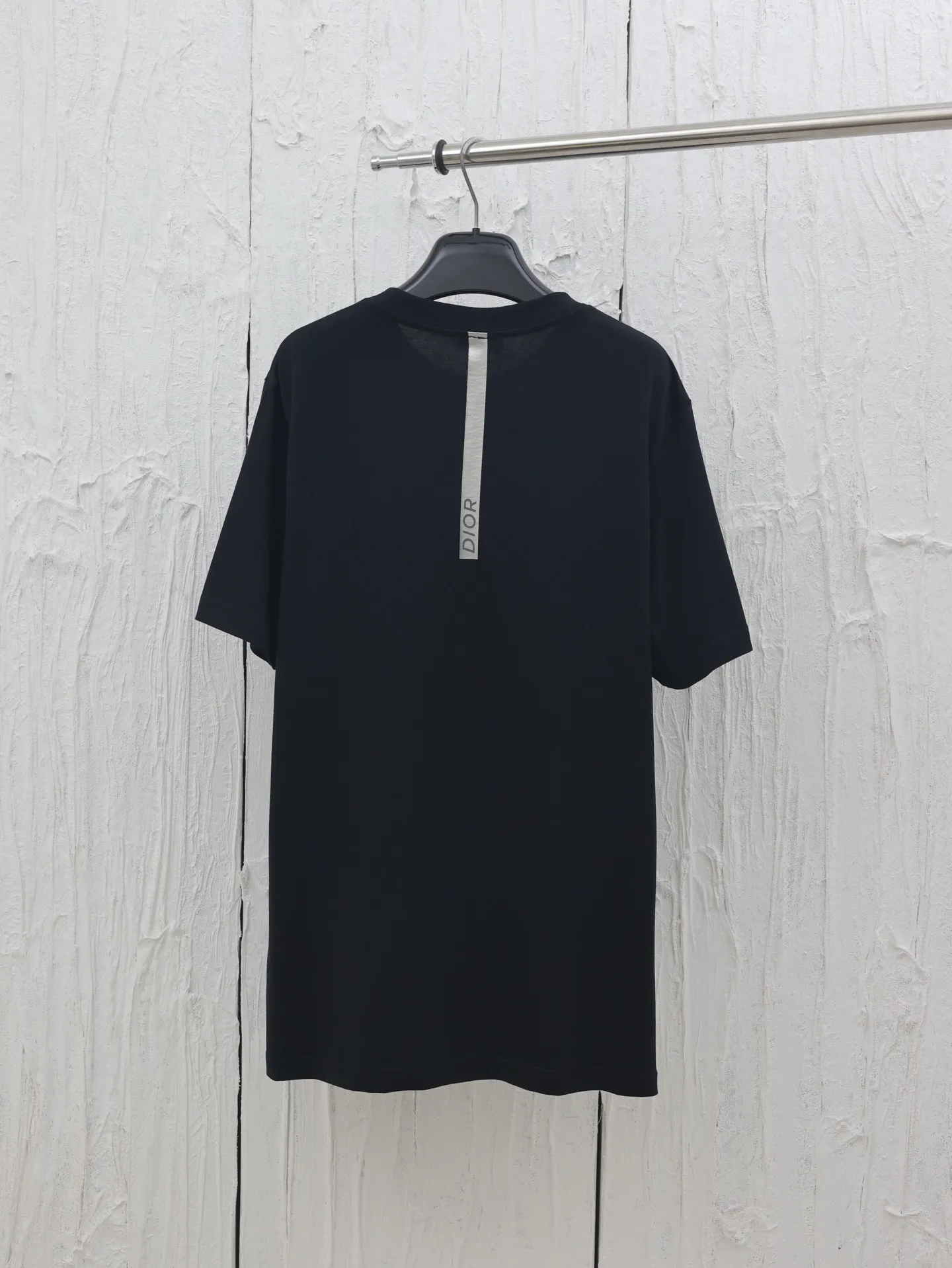 🅿️250 Dio*/Dior 25SS micro-label embroidered short-sleeved T-shirt, color-matched dyed fabric, jacquard flat machine thread, round neck vertical version, full set of accessories! Using 100% cotton fabric, multi-dimensional testing to compare color difference issues, and debugging the final restoration effect Size: S/M/L/XL