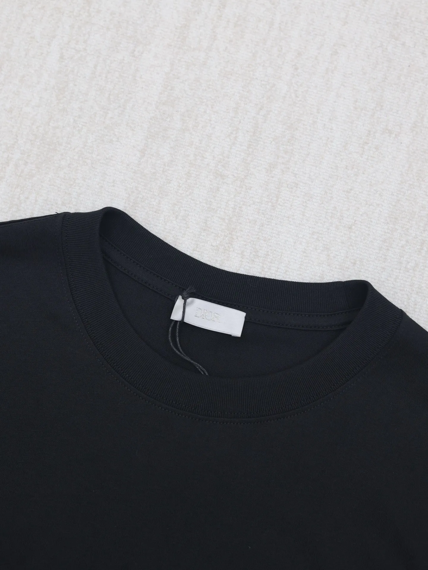 🅿️250 Dio*/Dior 25SS micro-label embroidered short-sleeved T-shirt, color-matched dyed fabric, jacquard flat machine thread, round neck vertical version, full set of accessories! Using 100% cotton fabric, multi-dimensional testing to compare color difference issues, and debugging the final restoration effect Size: S/M/L/XL