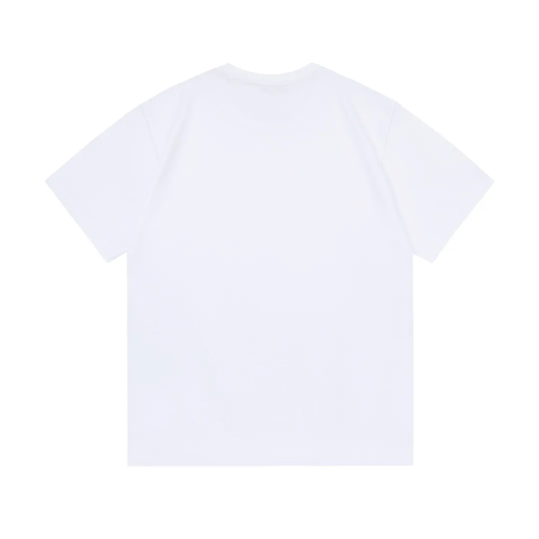 🅿️170 Dior 2025 new high-density embroidery hot-printed letter logo couple style short-sleeved T-shirt ·Customized 260g 100% double yarn pure cotton fabric ·Imported Tajima machine embroidery technology ·Defined dyeing 32 double-strand threads ·Collar label and hangtag main mark and three labels complete Color: White Size: XS S M L
