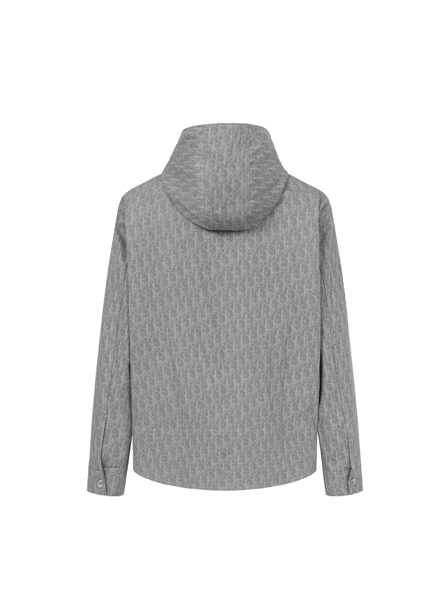 🅿️680 DIOR/Dior dark pattern all-over hooded zipper jacket. This hooded zipper is decorated with Oblique printing, a new interpretation of Dior's classic pattern. Crafted from gray cotton denim, the zip is decorated with the Dior signature. The unique minimalist design can be worn with accessories or for a more classic look.  Size：S/M/L/XL