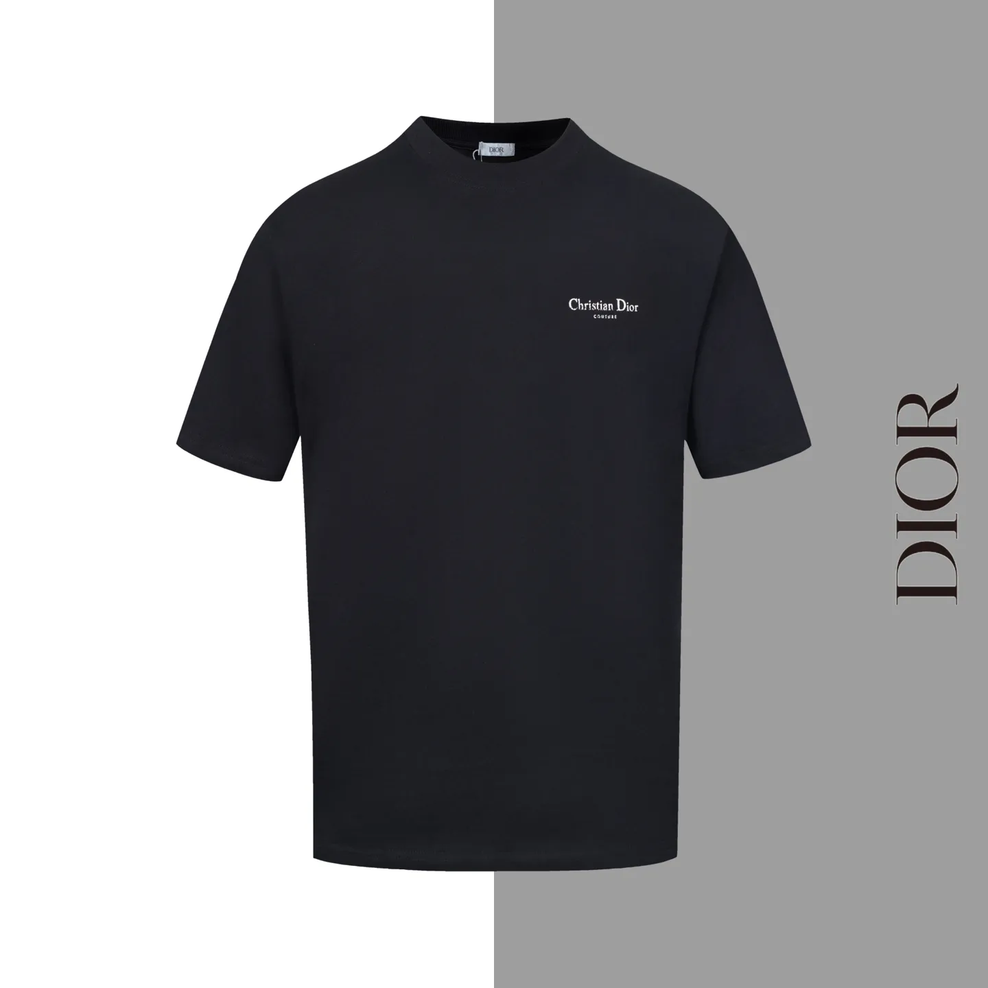 🅿️170 Style #Z10 Round neck short sleeves with dior lettering on the front and back. The same style as the LOUISVUITTON official website. Fabric: 32-count double yarn 280g pure cotton fabric. Weaving and dyeing threads of the same color in the same cylinder. Consistent colors. Process: imported machine white ink direct-jet printing. Supporting: complete three-label cardboard, oil paper and code sticker packaging. High-temperature pre-shrinking process before production, no shrinkage and deformation. Imported machine professional plate production os version Can wear up to 200 pounds. The size is measured manually. The error of 2-3cm is normal. Color: black white size: s m l xl