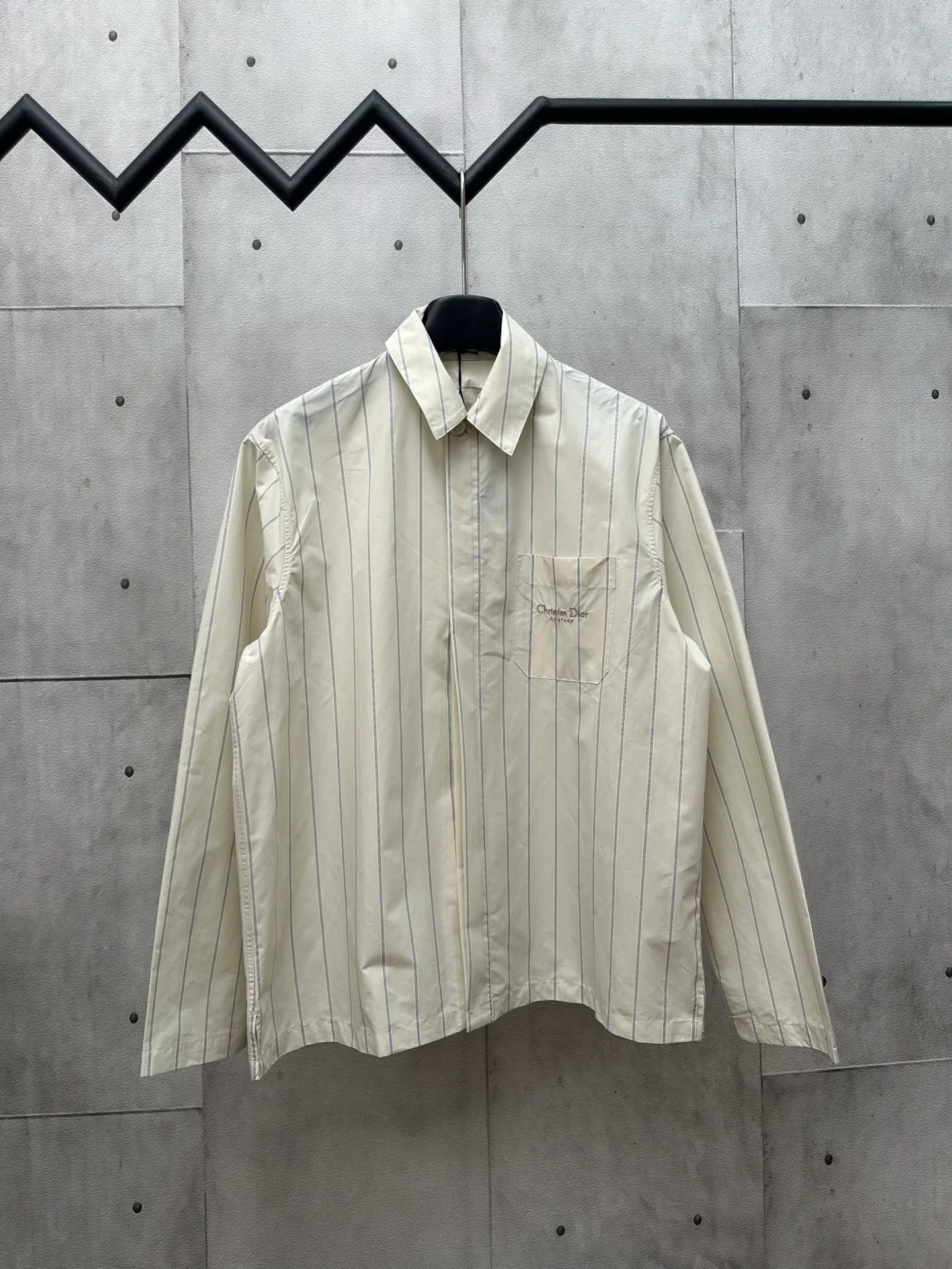 🅿️440 DIOR Dior 25SS autumn and winter new striped plaid long-sleeved shirt Size: S M L XL