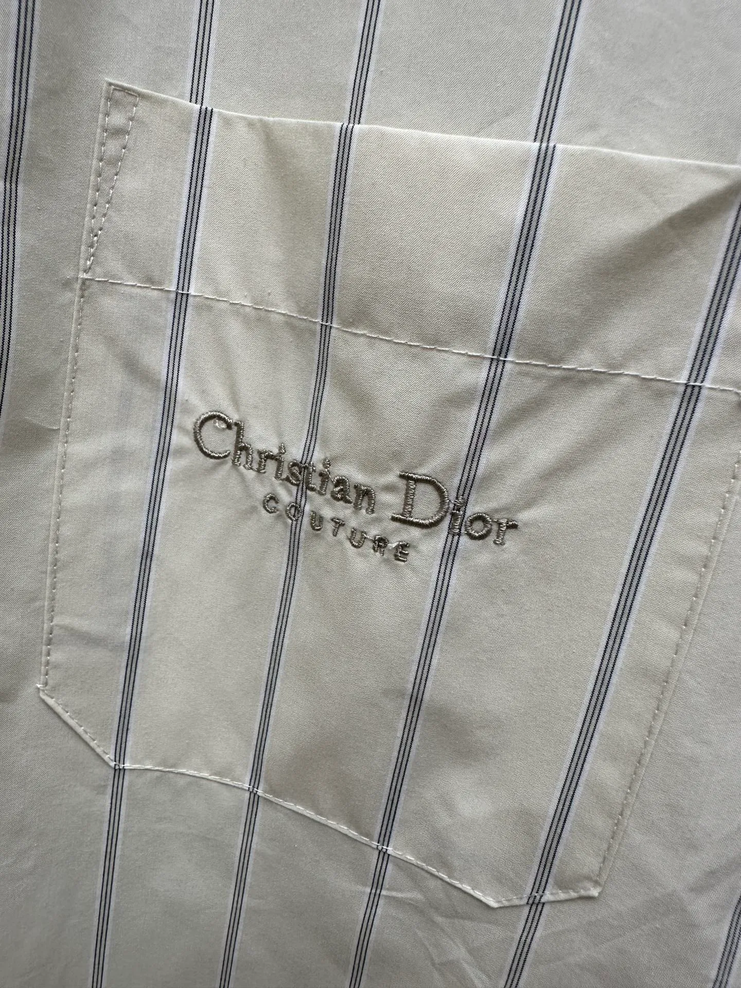 🅿️440 DIOR Dior 25SS autumn and winter new striped plaid long-sleeved shirt Size: S M L XL