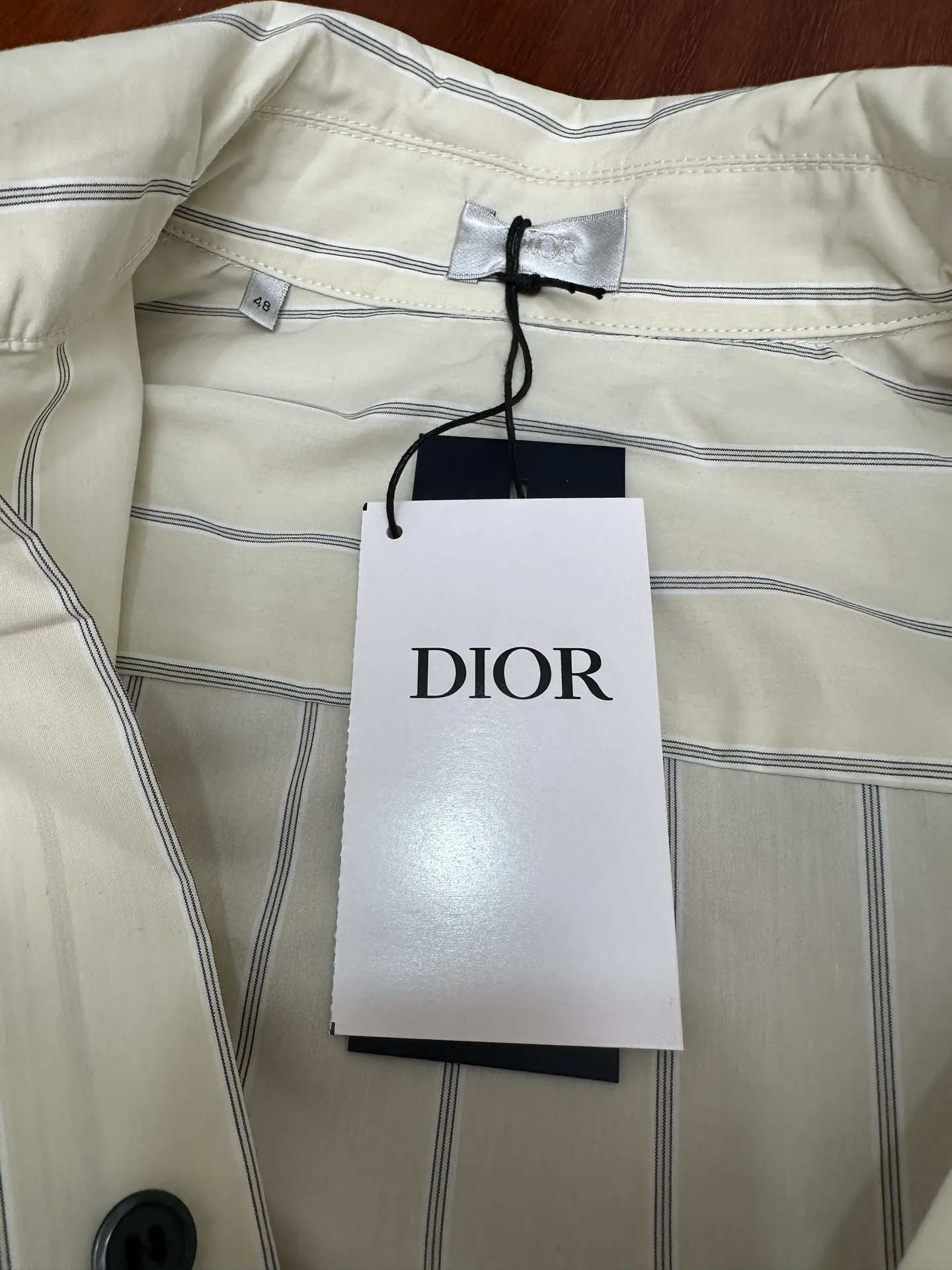 🅿️440 DIOR Dior 25SS autumn and winter new striped plaid long-sleeved shirt Size: S M L XL