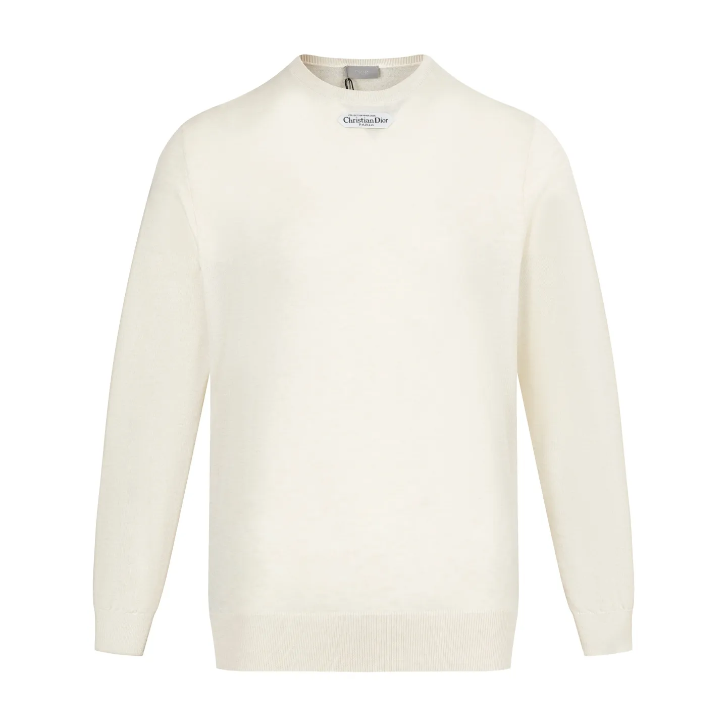 🅿️400 exclusive supply] CD 25FW simple label thin sweater (apricot color) This sweater is decorated with a logo label, paying tribute to the spirit of haute couture and the extraordinary craftsmanship of the workshop. Crafted from blended sheep wool jersey, it has a unique soft texture. Wear it with jeans and tailored trousers for a sophisticated and timeless look. Made of plain knitting, the fabric is fine-textured, soft and skin-friendly, stiff and elastic, taking into account both warmth and breathability. The color of the wool highlights the texture. Based on simple tailoring, the ribbed round neck, cuffs and hem are carefully processed to enhance the fit and durability, keeping the shape long-lasting and neat. The brand label on the chest is embellished as the brand's signature detail and is woven using double-sided jacquard technology; black threads are embedded in the white base, or micro-letters are formed through the density of the yarn. The edge of the label is processed by laser cutting, and there are no defects such as yarn leakage and yarn leakage. Size:XS-S-M-L
