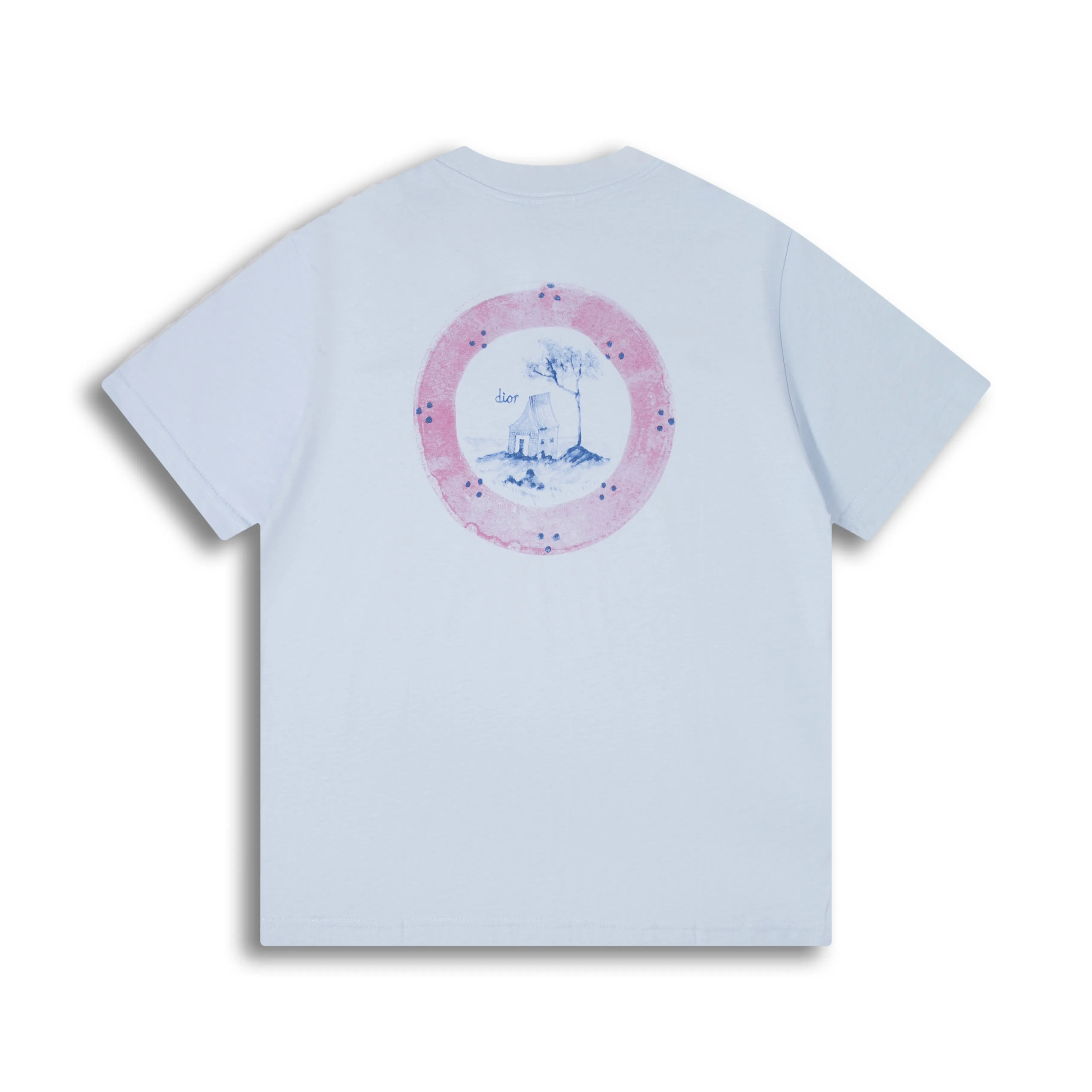 🅿️180 Correct version of high quality D10R summer25ss new digital printing round neck short-sleeved T-shirt. Decorated with printing on the front and back, digital direct printing. The printing effect is light and thin without glue, and the pattern restoration is extremely fine. SIZE: XS S M L