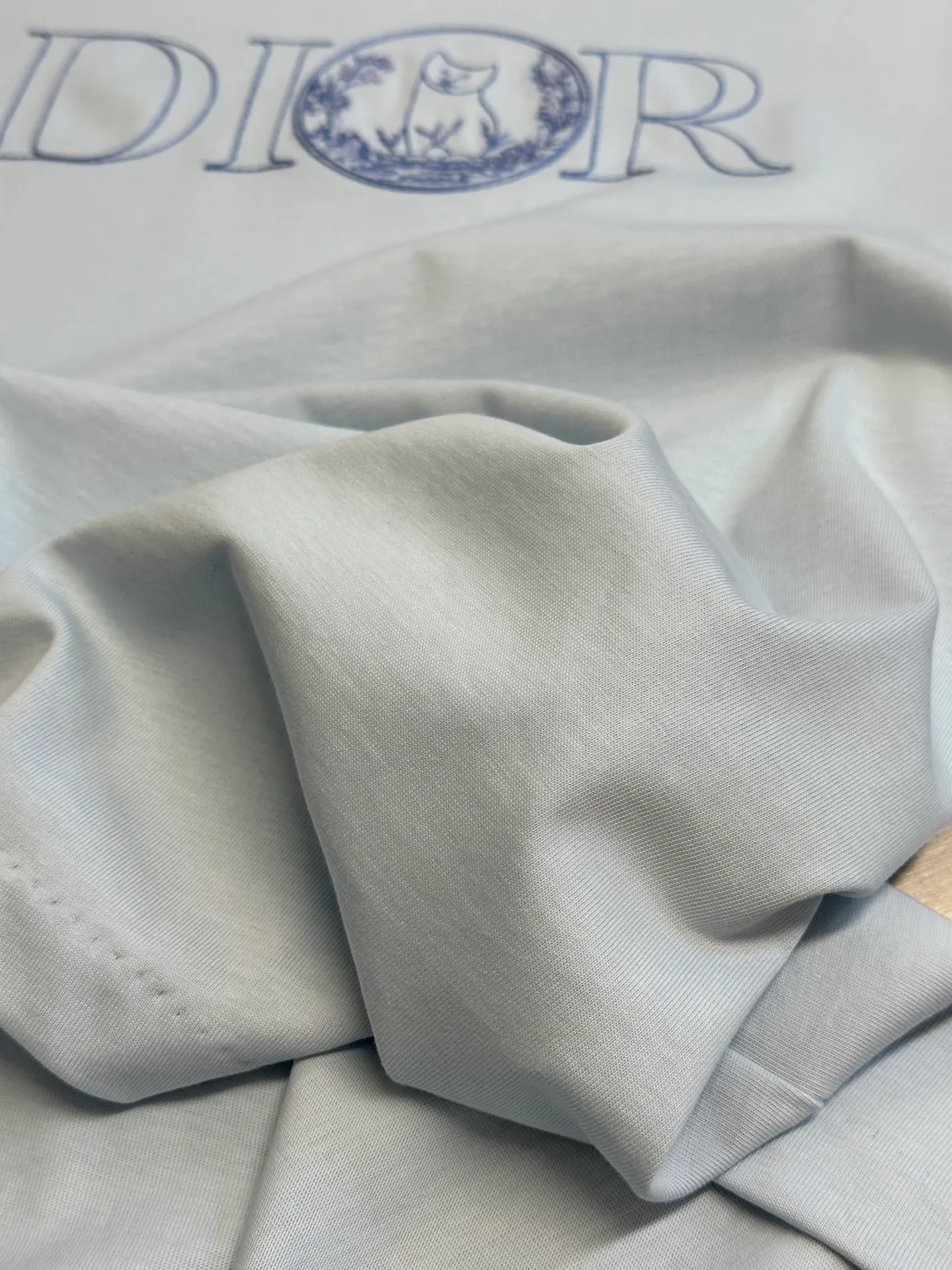 🅿️240 4-day pre-sale DIOR 25 joint short-sleeve This T-shirt displays the logo from this season’s DIOR AND HYLTON NEL joint series. Crafted from blue cotton jersey, it has a classic silhouette with a ribbed crew neck and embroidery on the chest for added style.  size：xs s m l