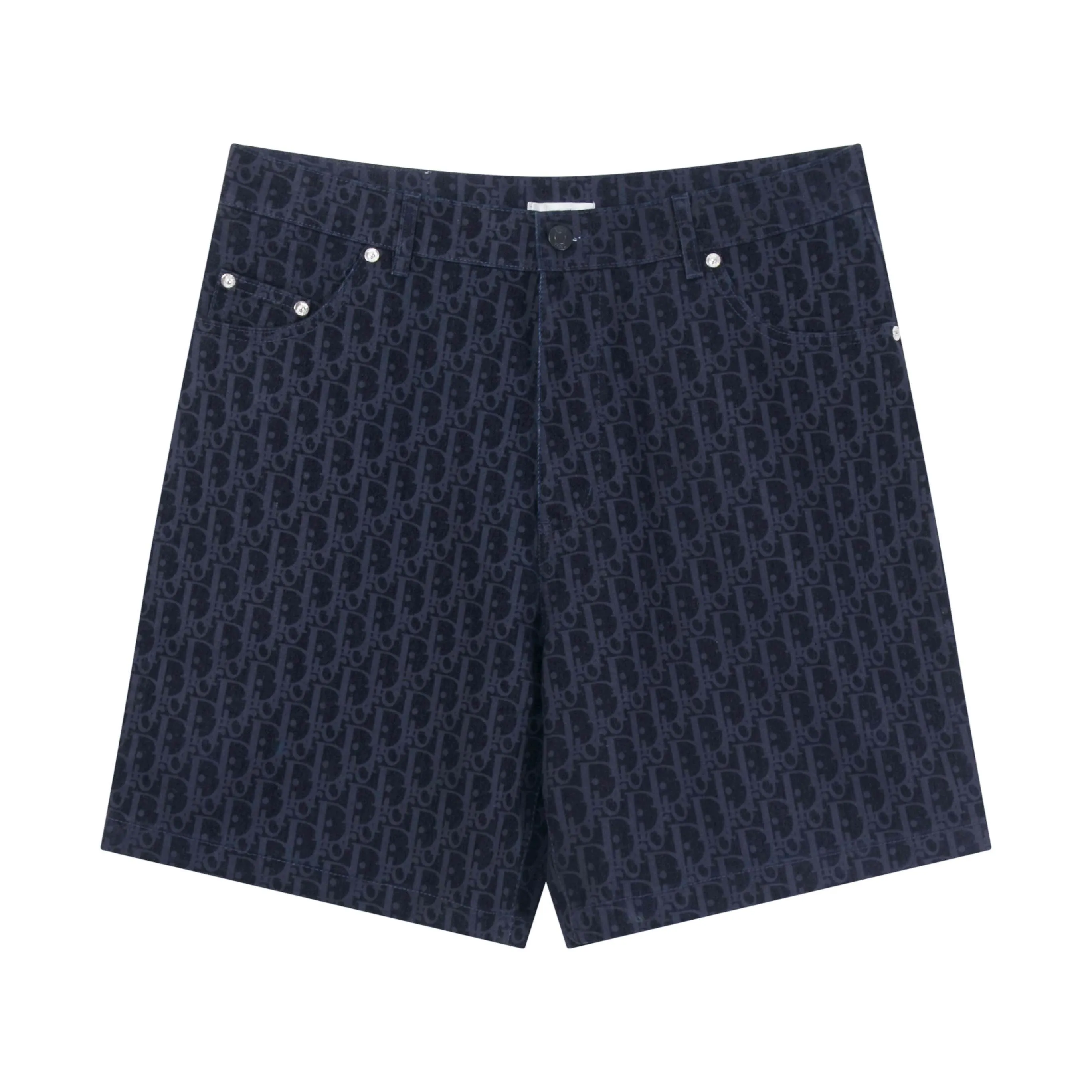 🅿️290 High-quality and new Dio Dior Year of the Snake limited edition flocked denim shorts. The classic presbyopia is reinterpreted all over the body. The snake pattern under the pockets forms the brand letters with a slight flocking effect and a three-dimensional pattern. The cotton denim fabric is low-key and dark washed. The design style is classic and easy to wear. Size:XS-L