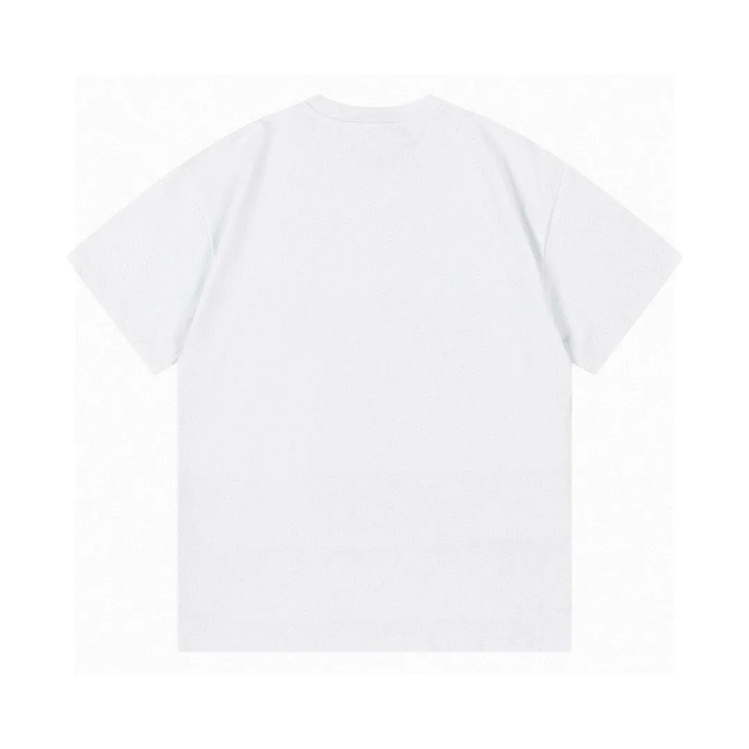 🅿️170 (out the next day) DIOR Dior 2025 new height limited star snake letter logo same style for men and women short-sleeved T-shirt · Customized 300g 100% double yarn pure cotton fabric · Custom dyed 32 double-strand threads · Collar label, main mark and three labels complete Color: White Size: XS S M L